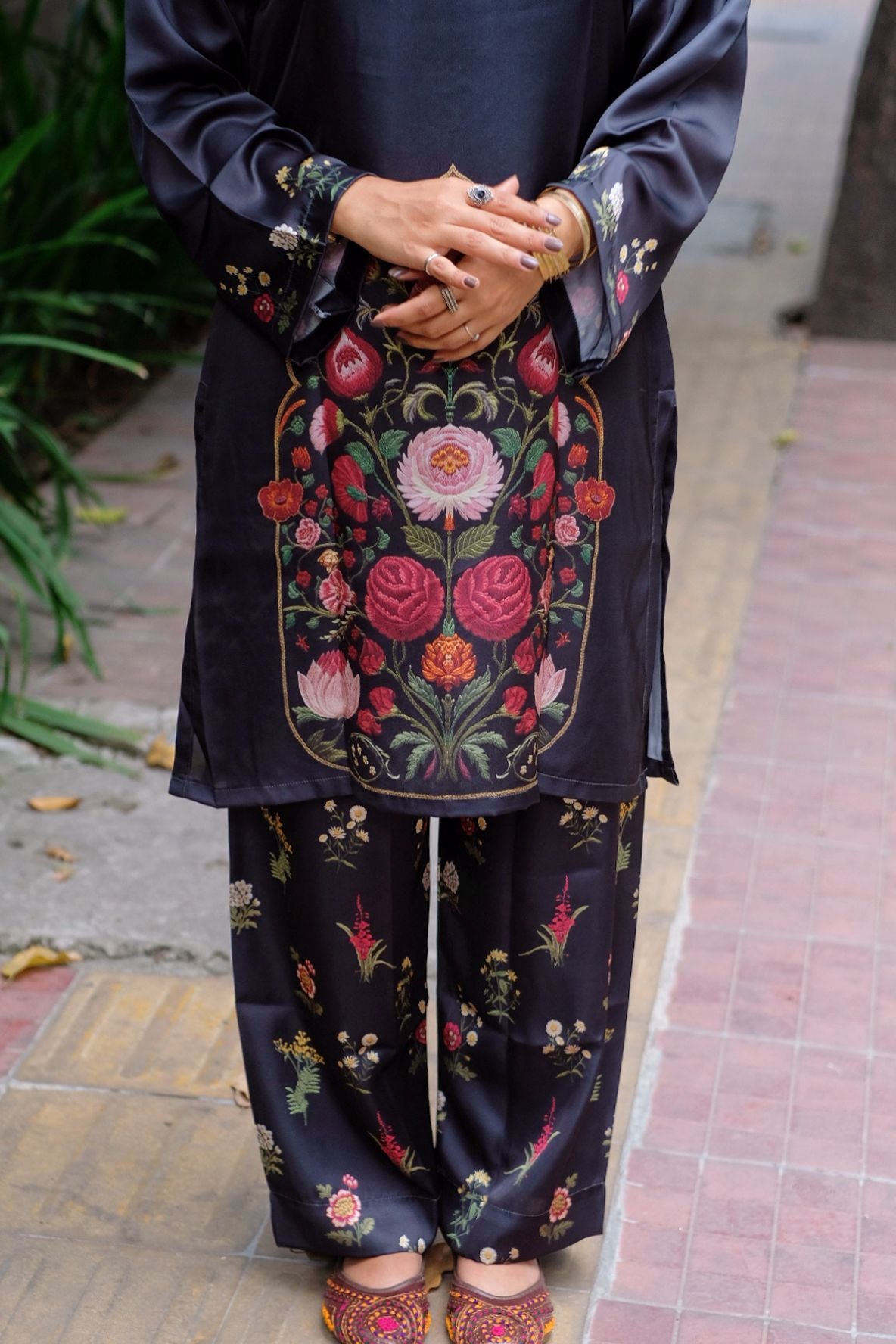 Midnight Black Floral Co-ord Set