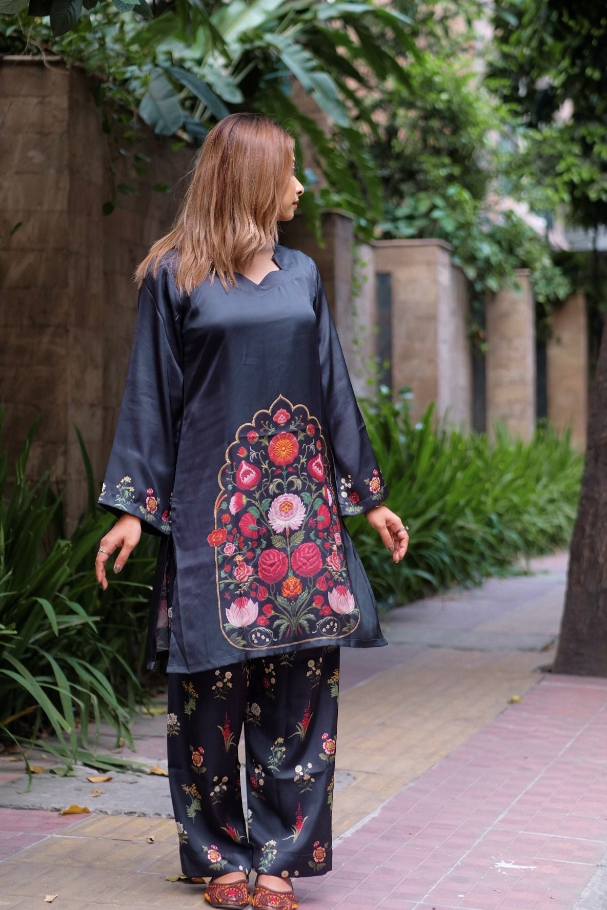 Midnight Black Floral Co-ord Set