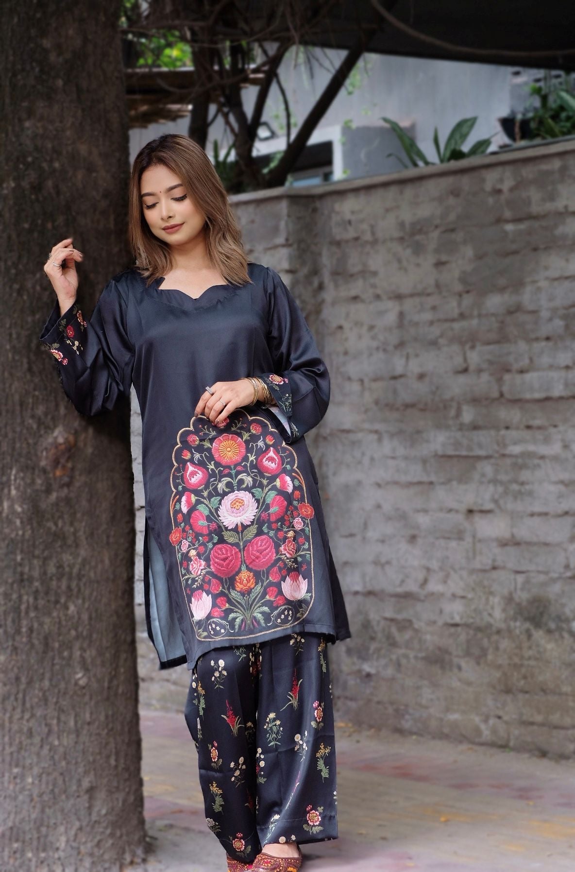 Midnight Black Floral Co-ord Set
