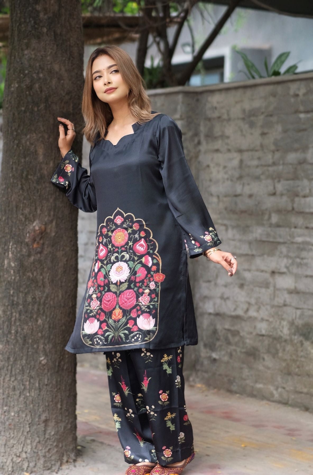 Midnight Black Floral Co-ord Set