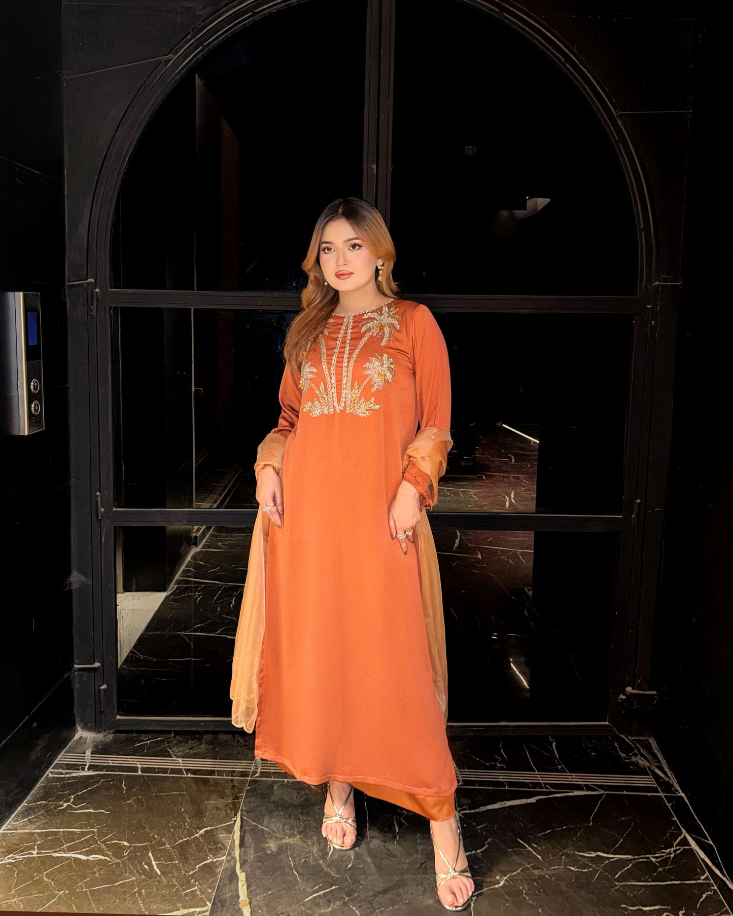 Amber Bloom Karchupi Kameez