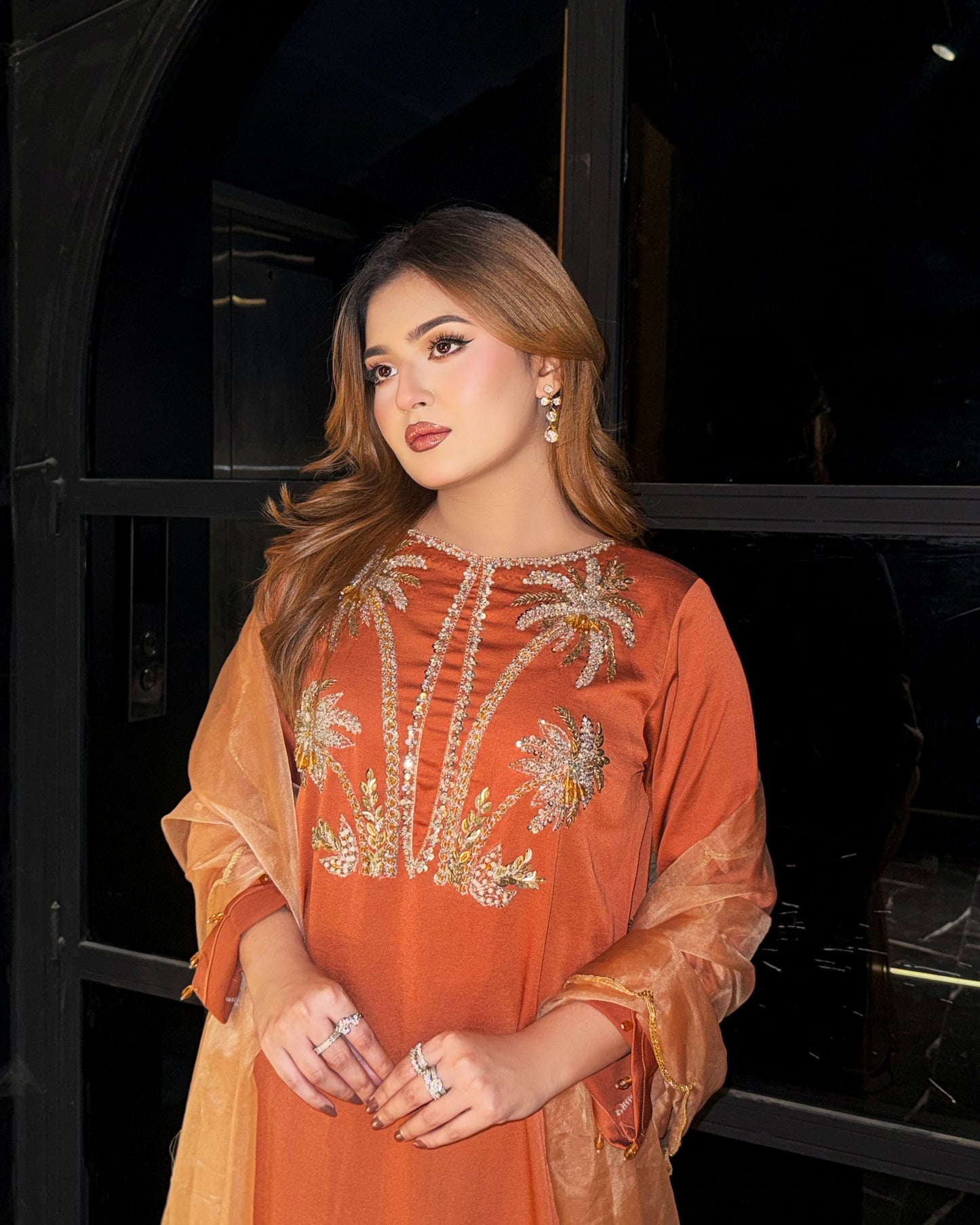 Amber Bloom Karchupi Kameez