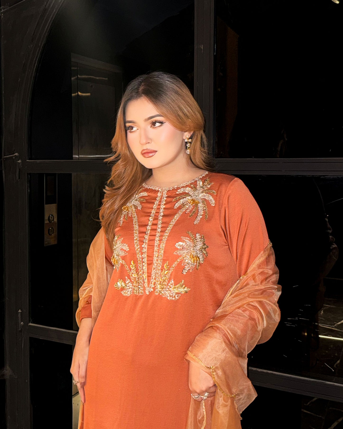 Amber Bloom Karchupi Kameez