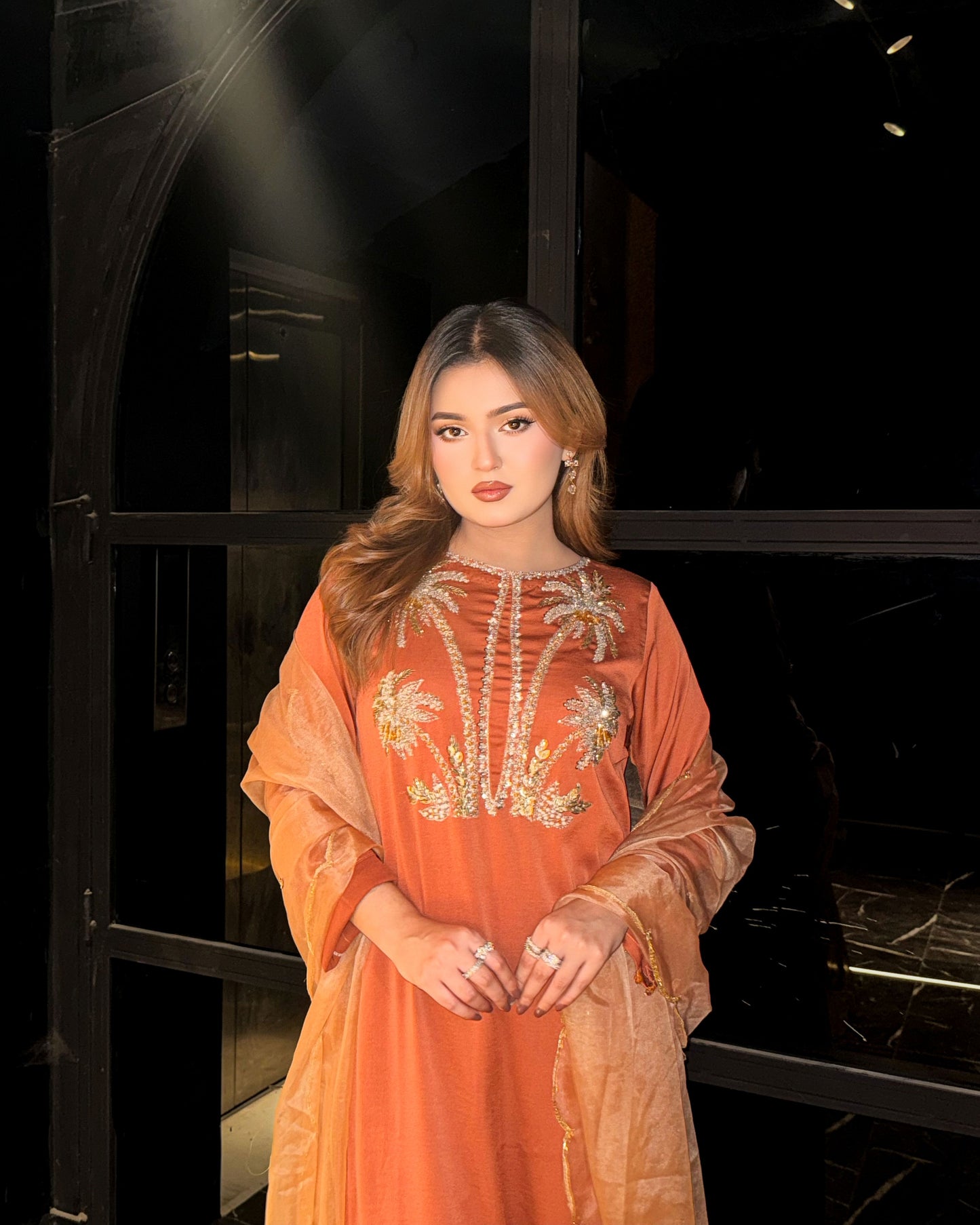 Amber Bloom Karchupi Kameez