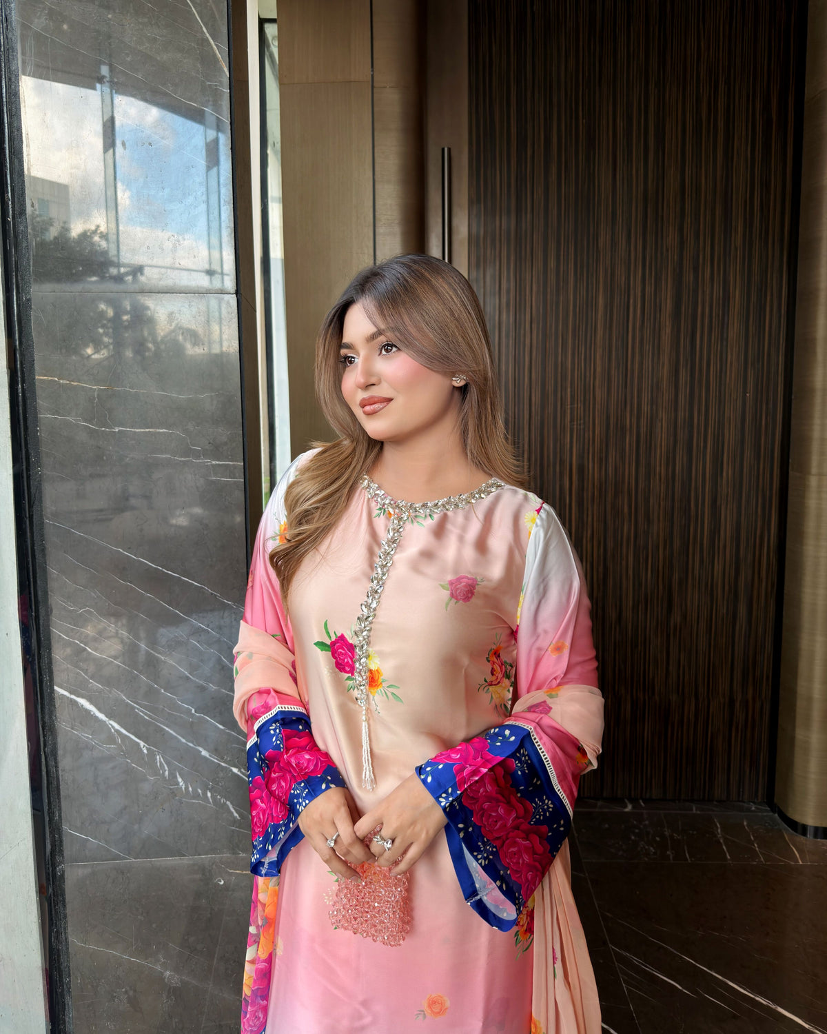 Rosy Bloom Three Piece Set