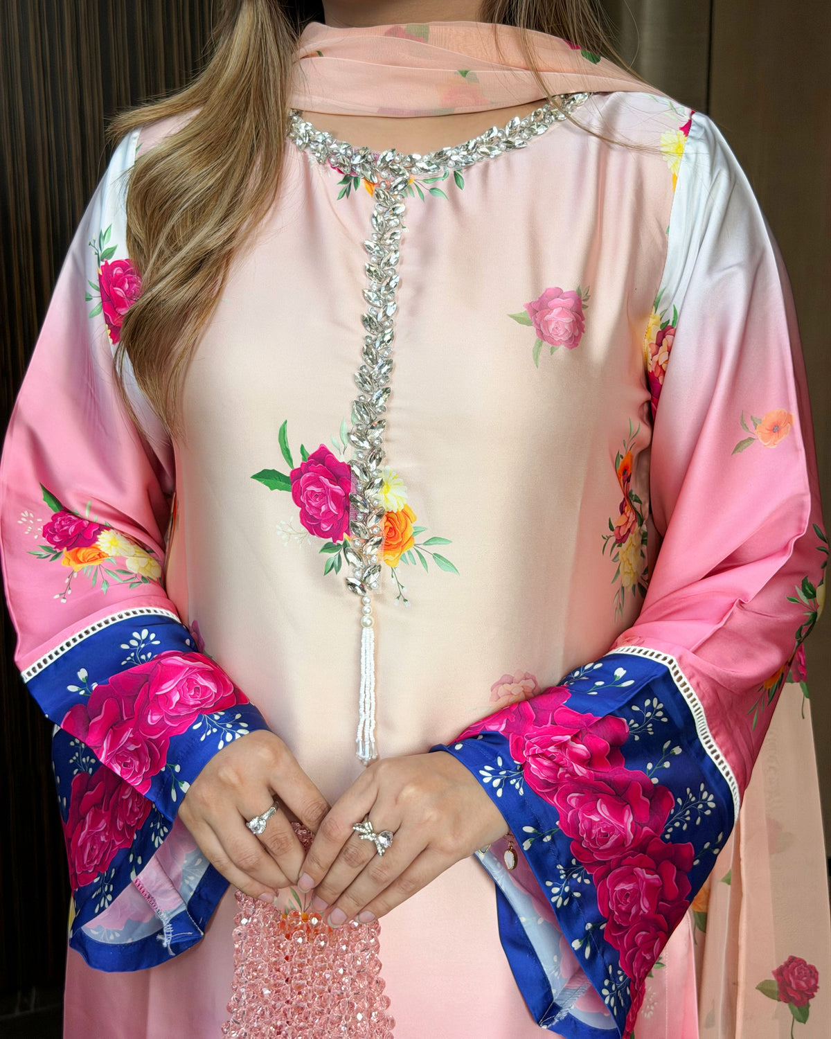 Rosy Bloom Three Piece Set