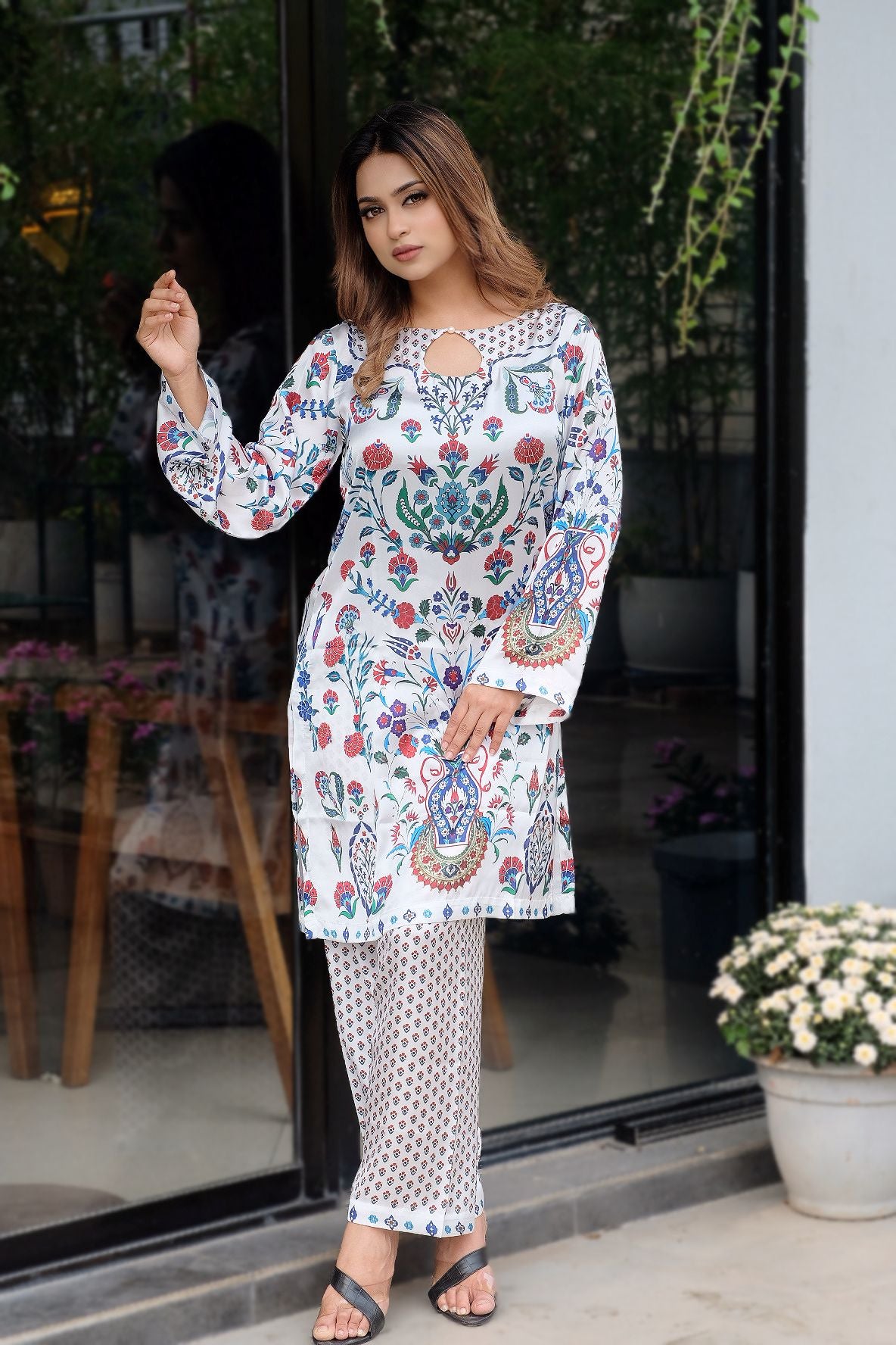 Ivory Garden Elegance Co-Ord Set