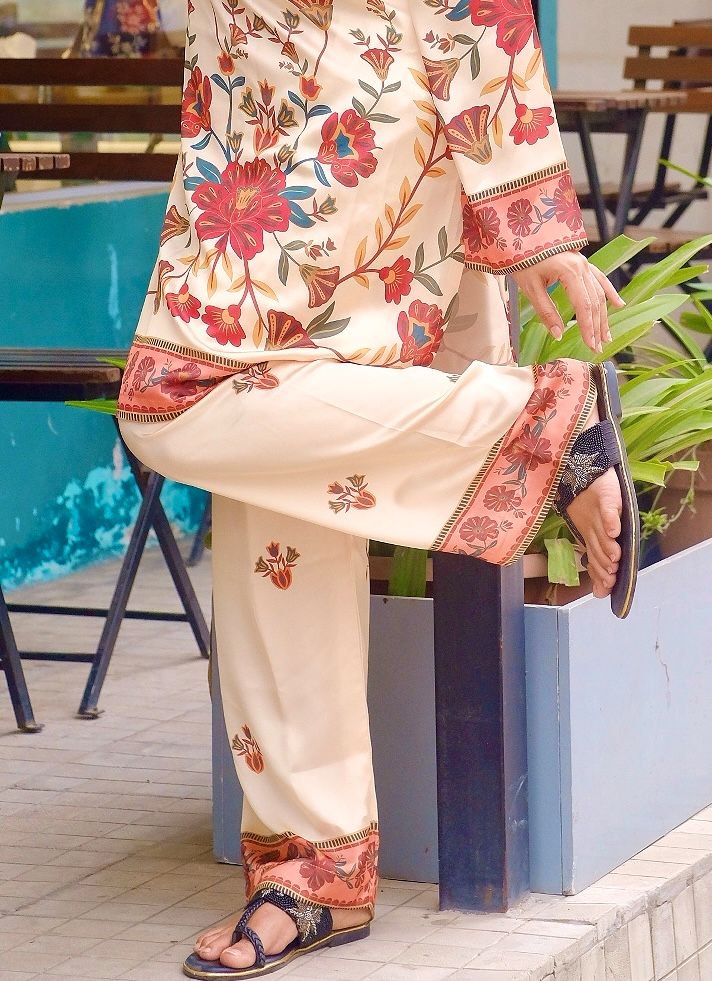 Peach Blossom Heritage Printed Co-ord