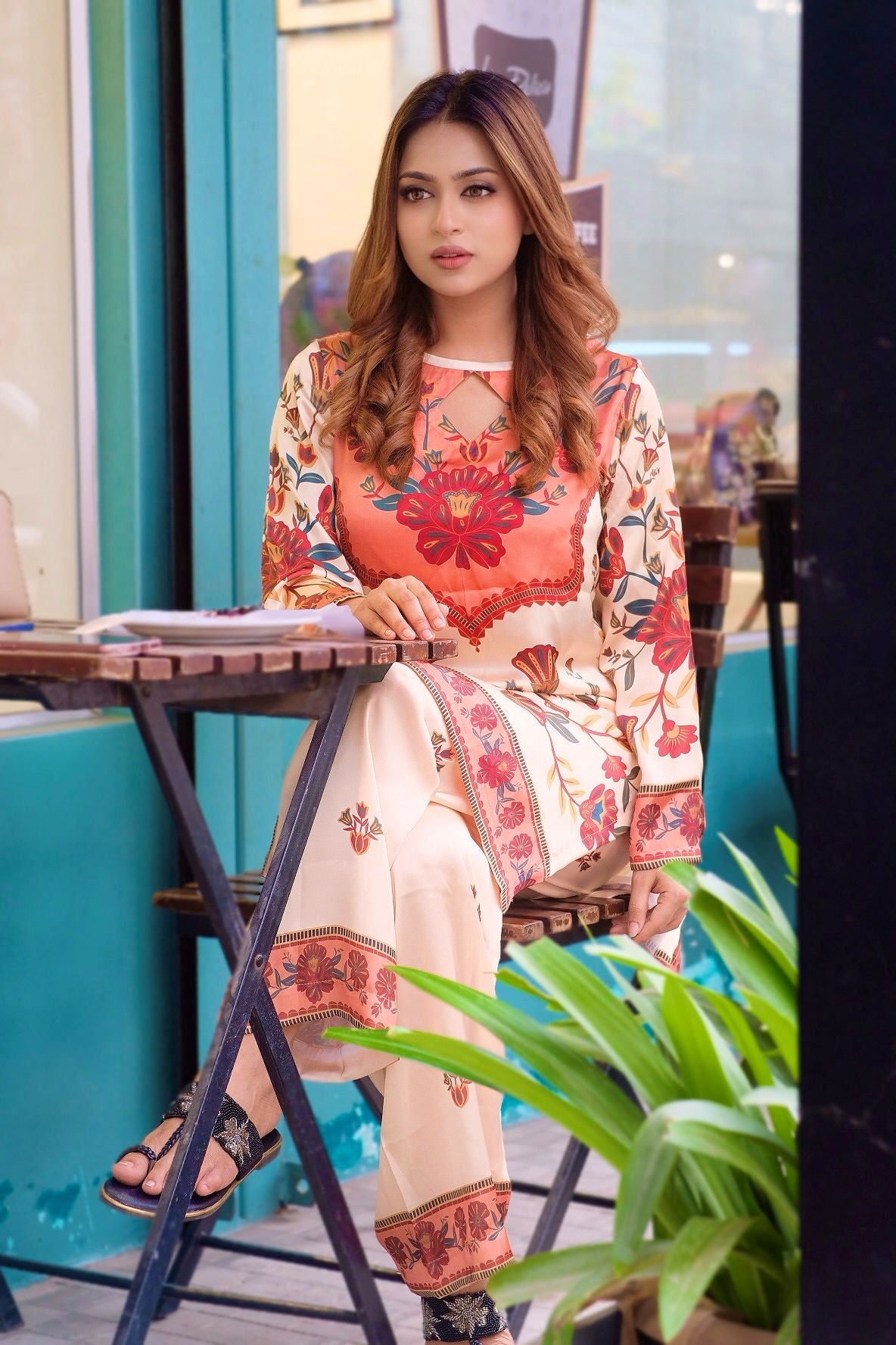 Peach Blossom Heritage Printed Co-ord