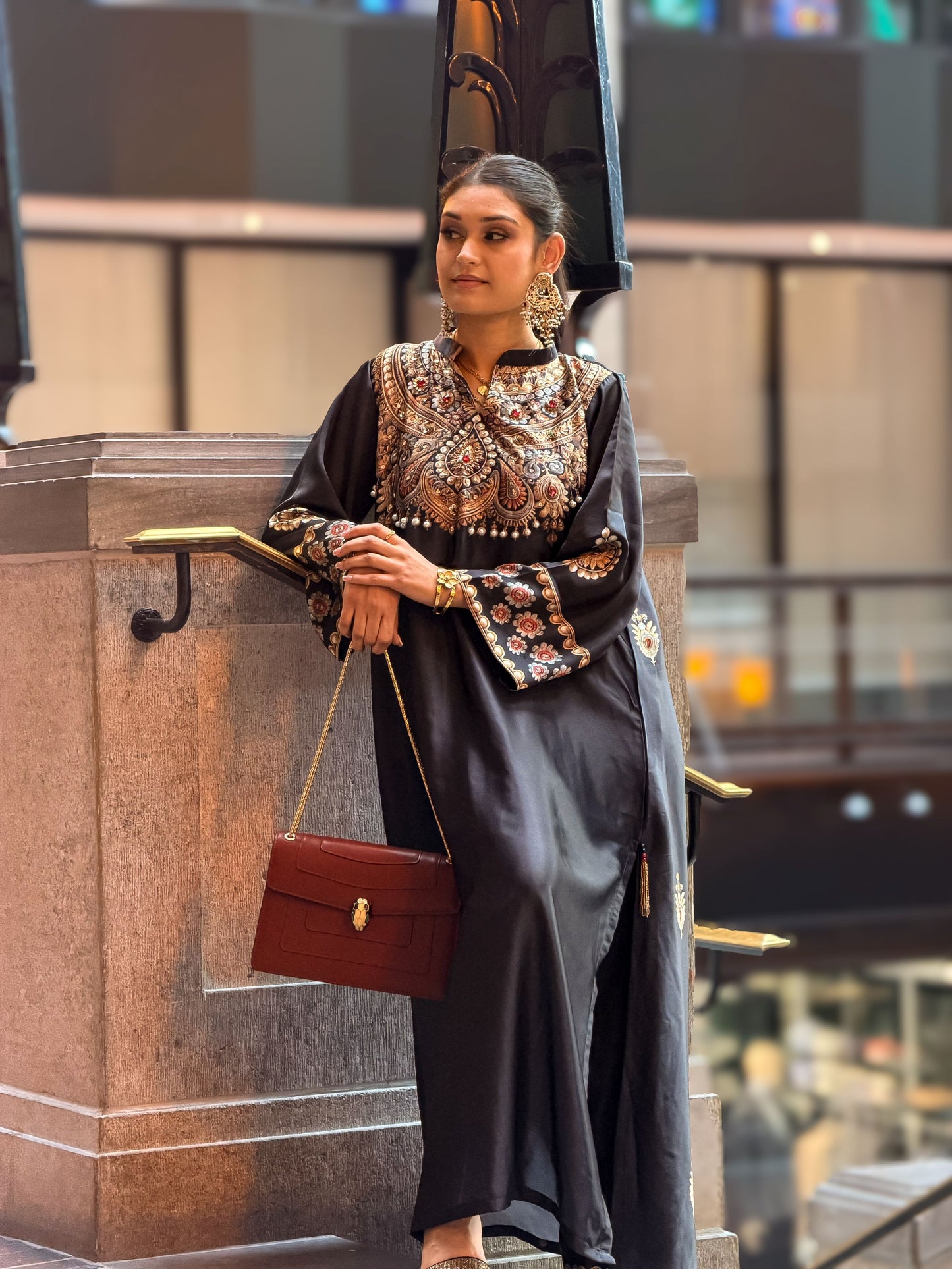 Midnight Majesty Kameez And Pant Set