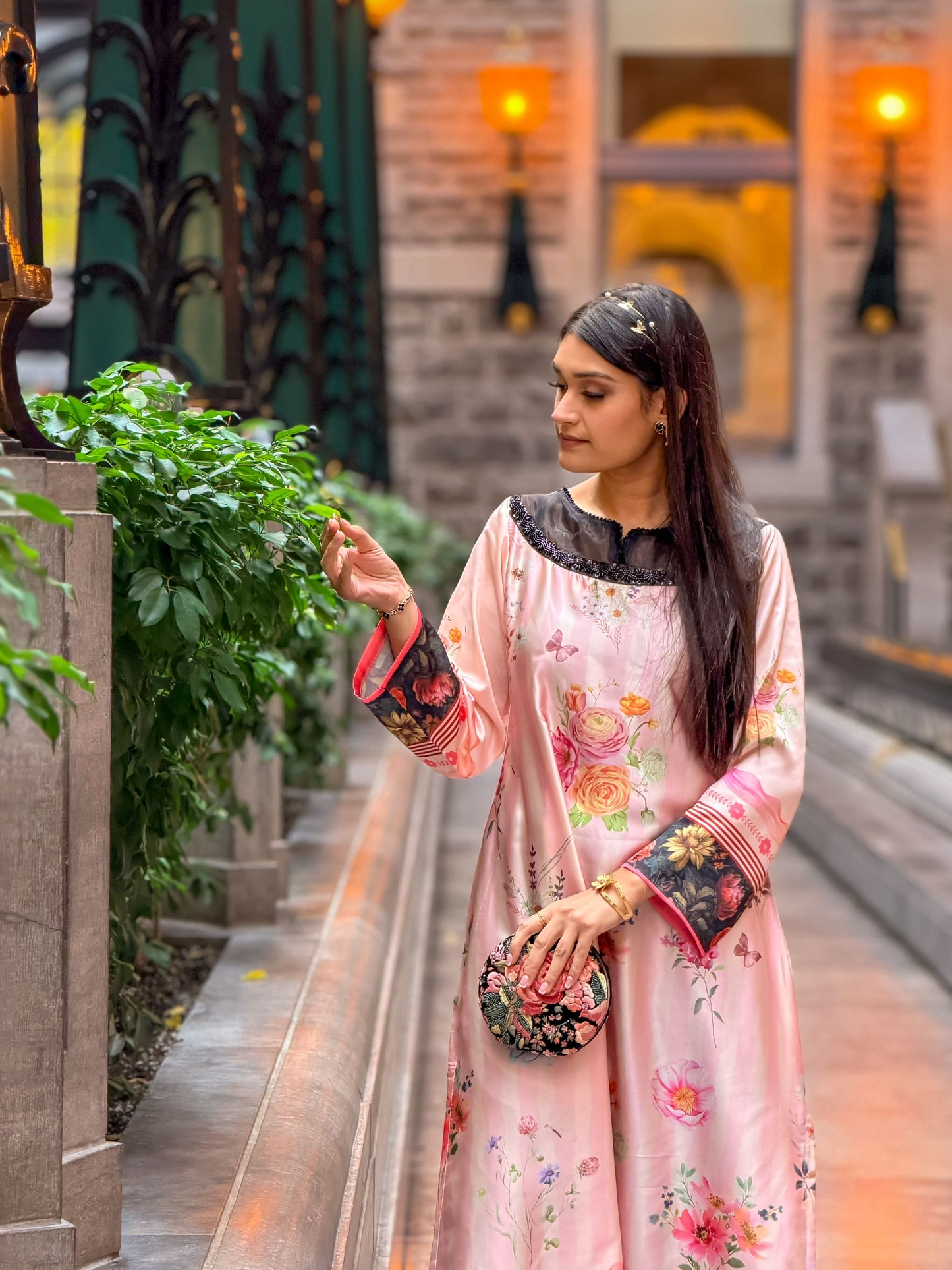 Blush Garden Grace Kameez And Pant Set