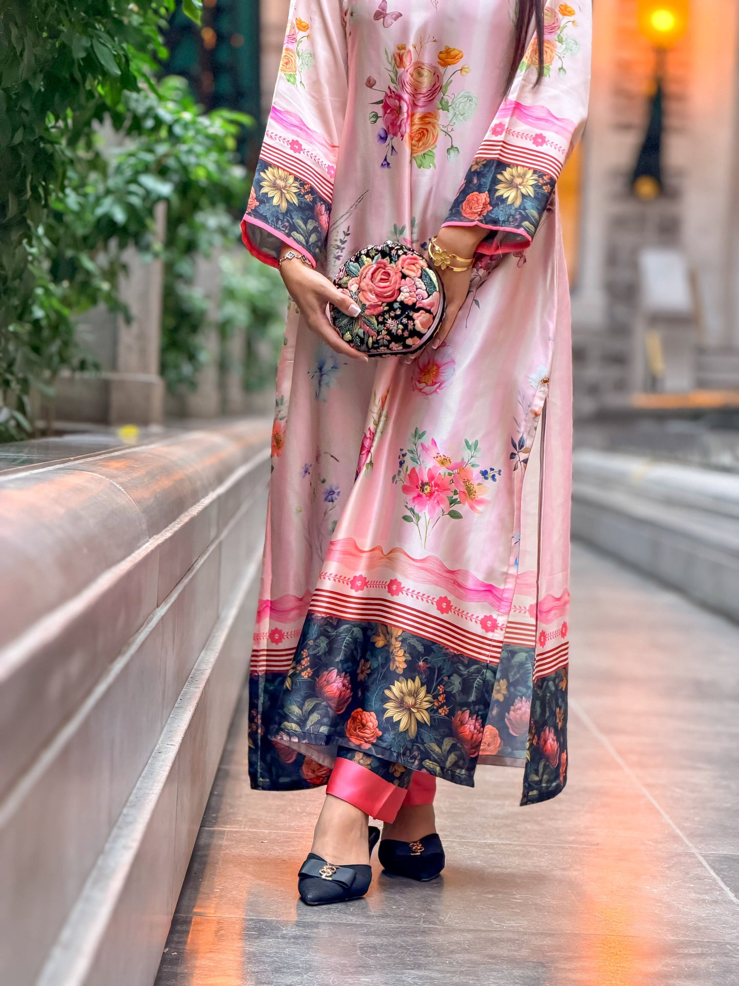 Blush Garden Grace Kameez And Pant Set