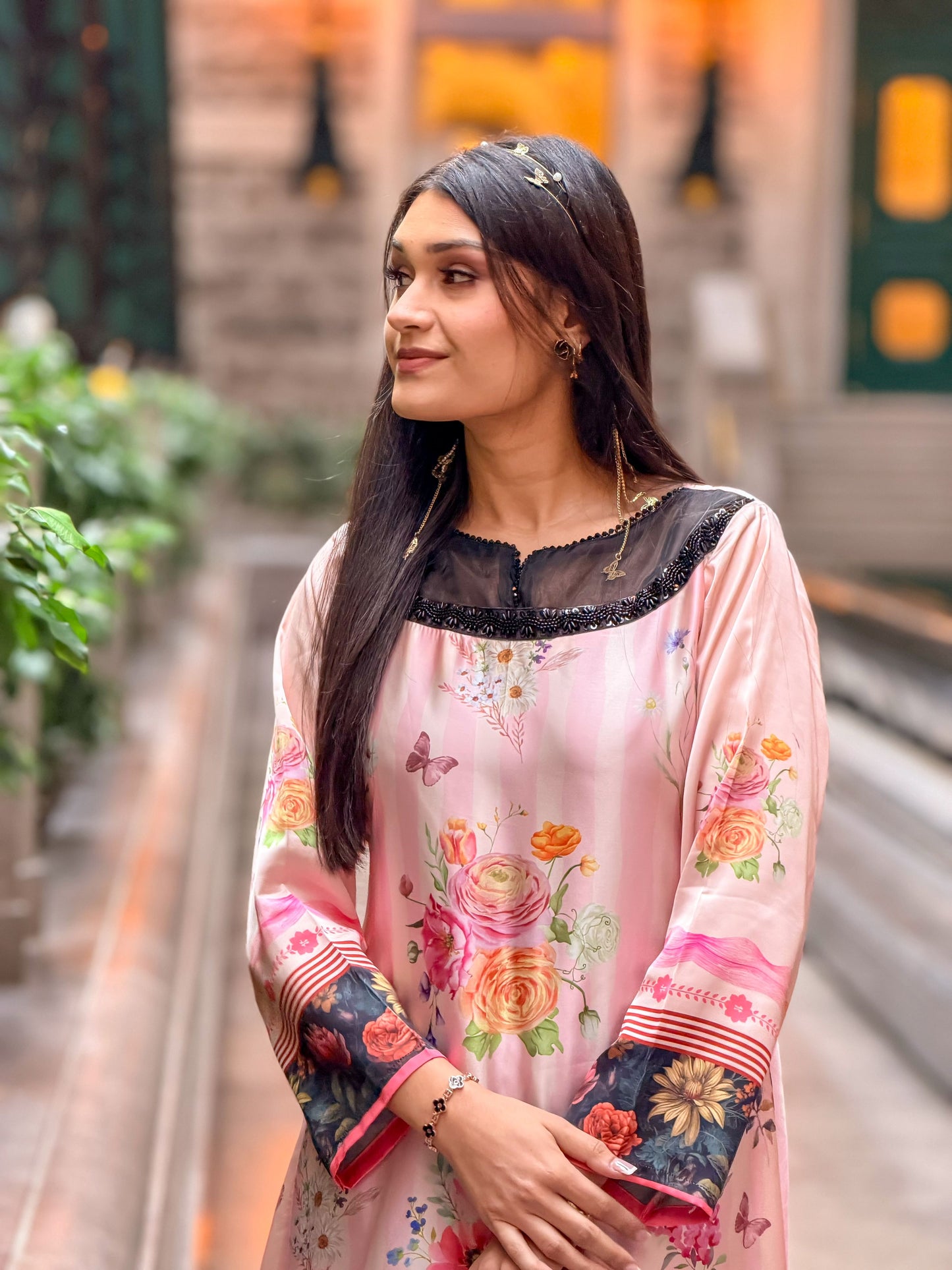 Blush Garden Grace Kameez And Pant Set