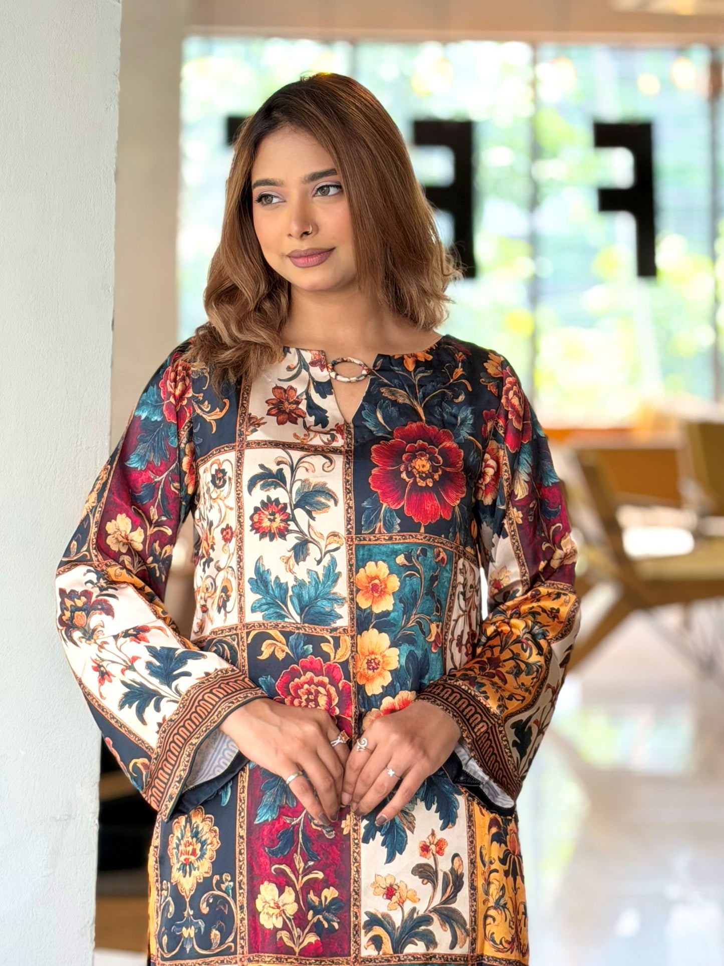 Multicolour Patchwork Floral Co-ord Set