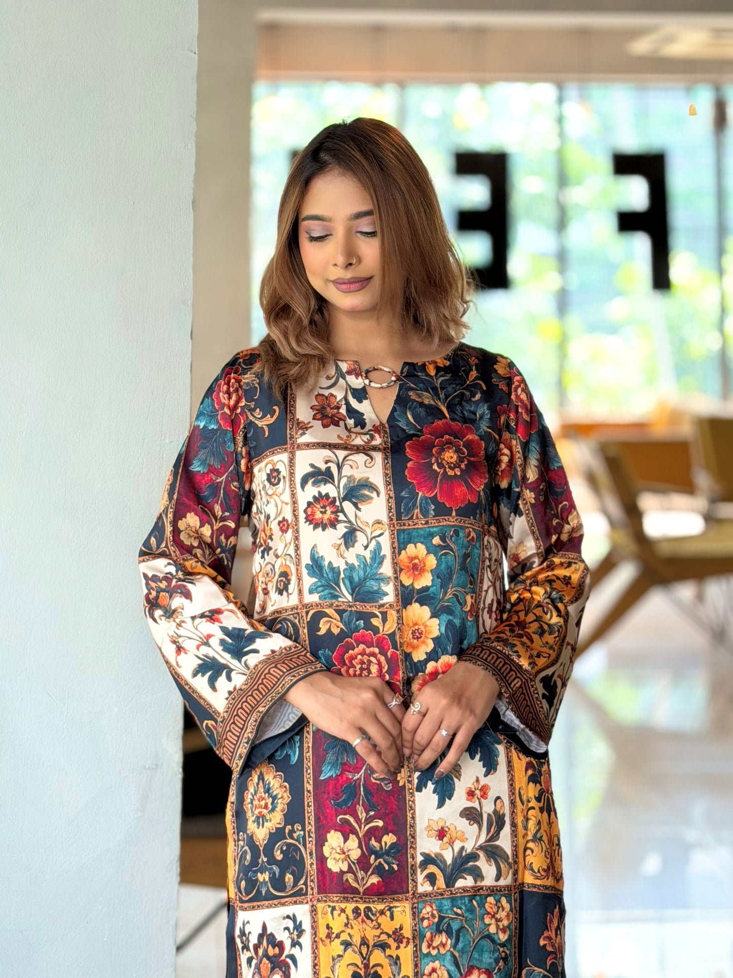 Multicolour Patchwork Floral Co-ord Set