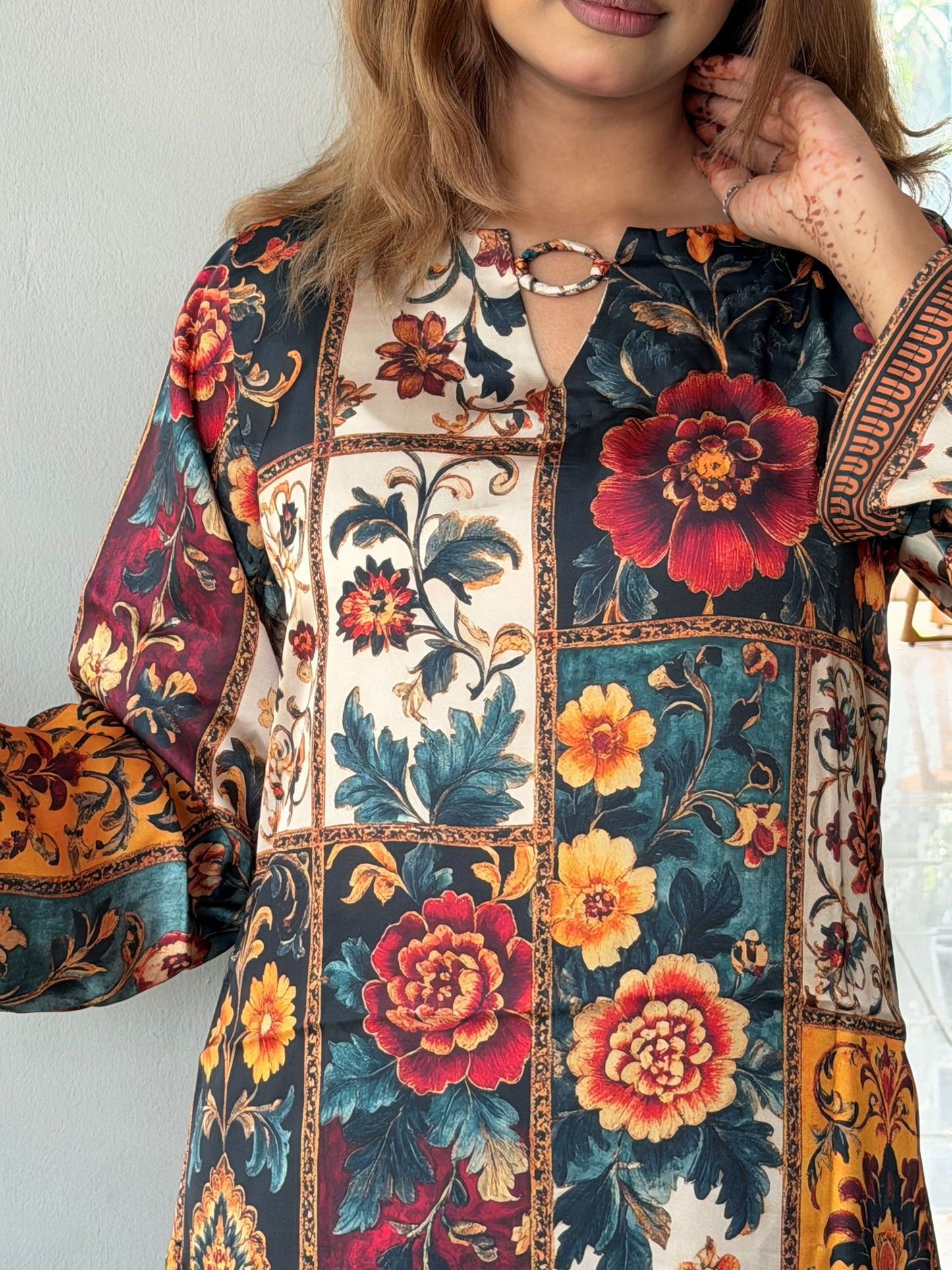 Multicolour Patchwork Floral Co-ord Set