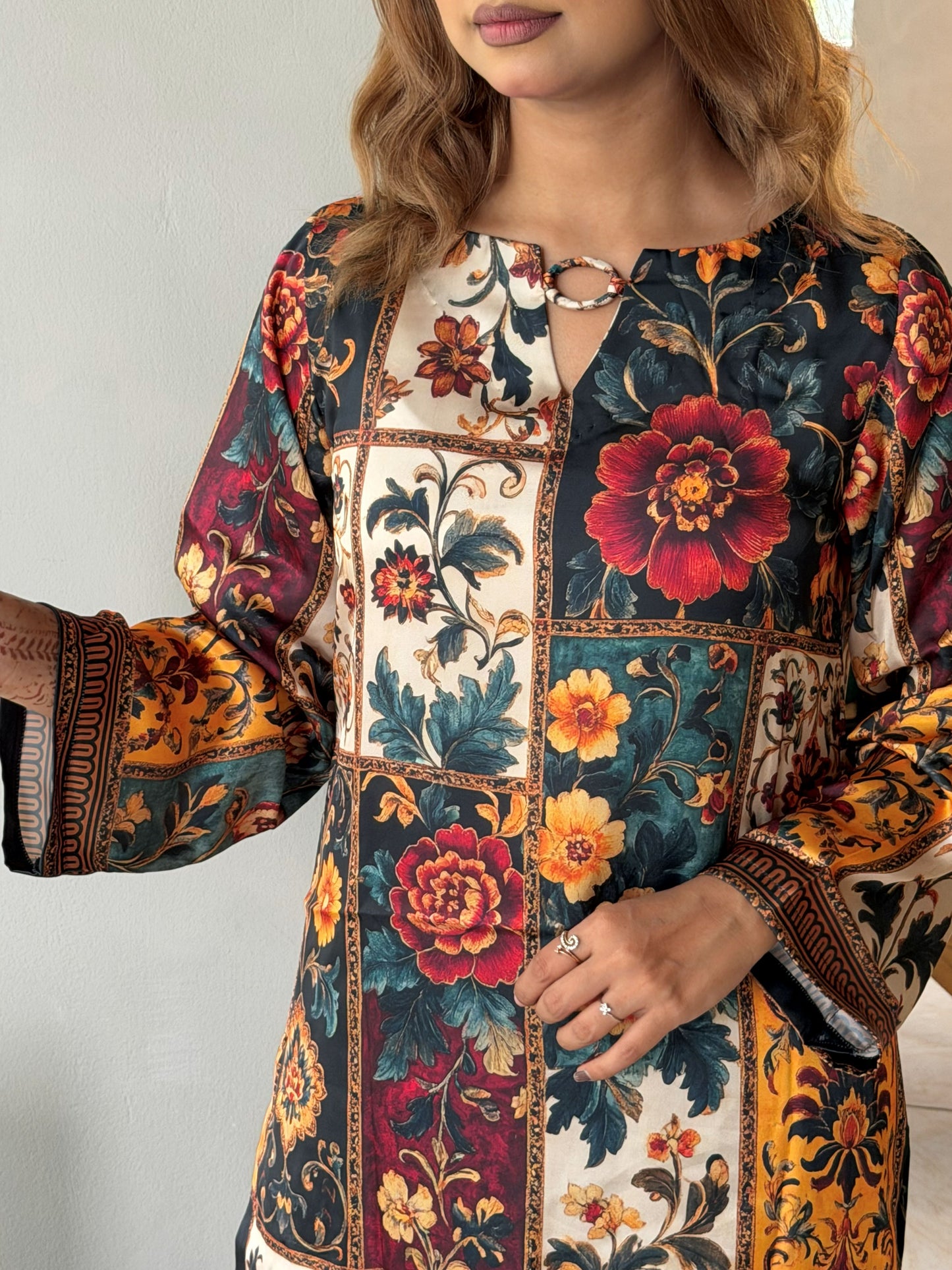 Multicolour Patchwork Floral Co-ord Set