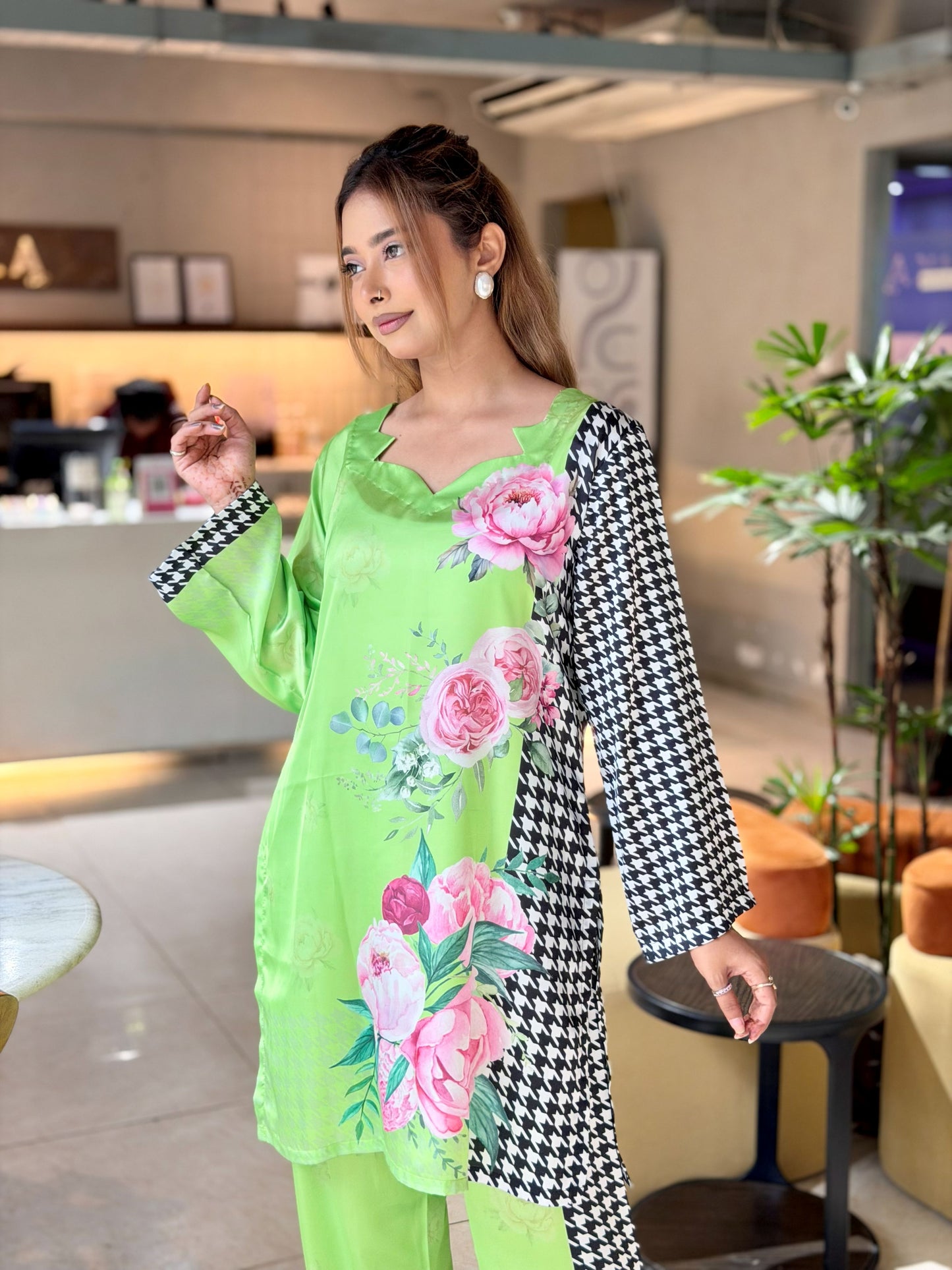 Lime Blossom Statement Co-Ord Set