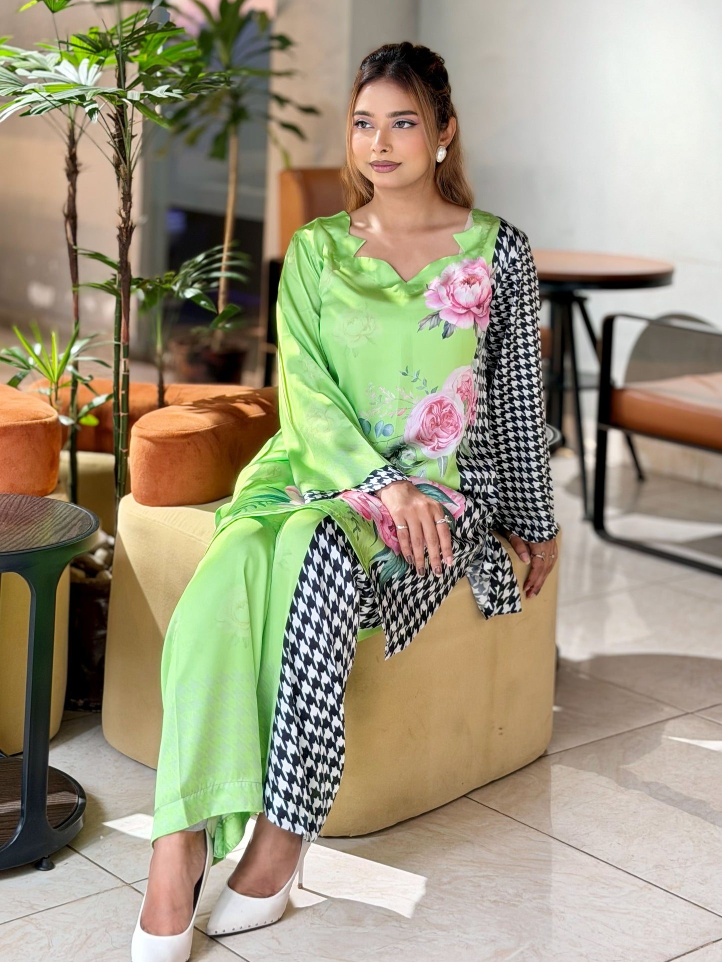 Lime Blossom Statement Co-Ord Set