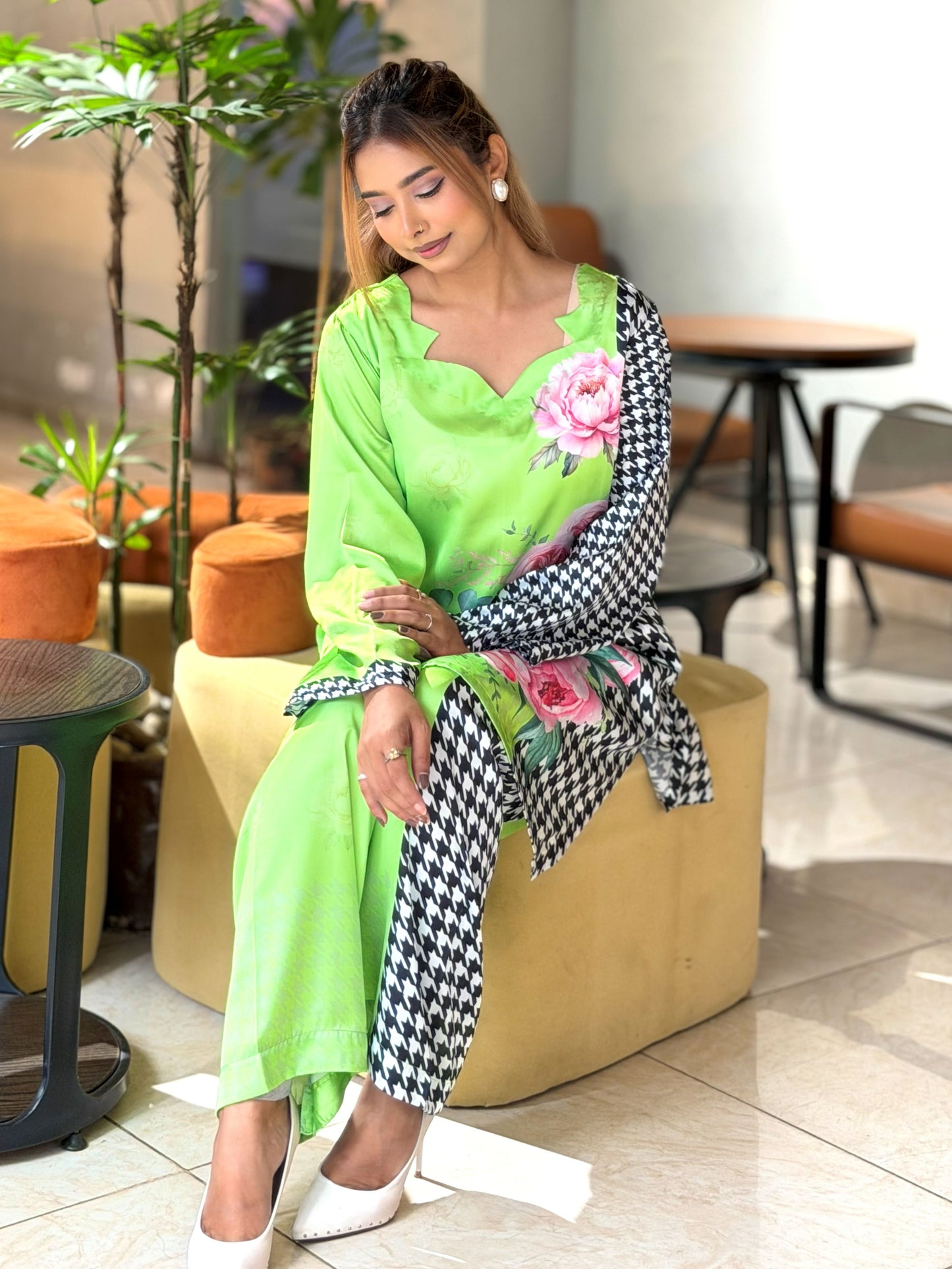 Lime Blossom Statement Co-Ord Set