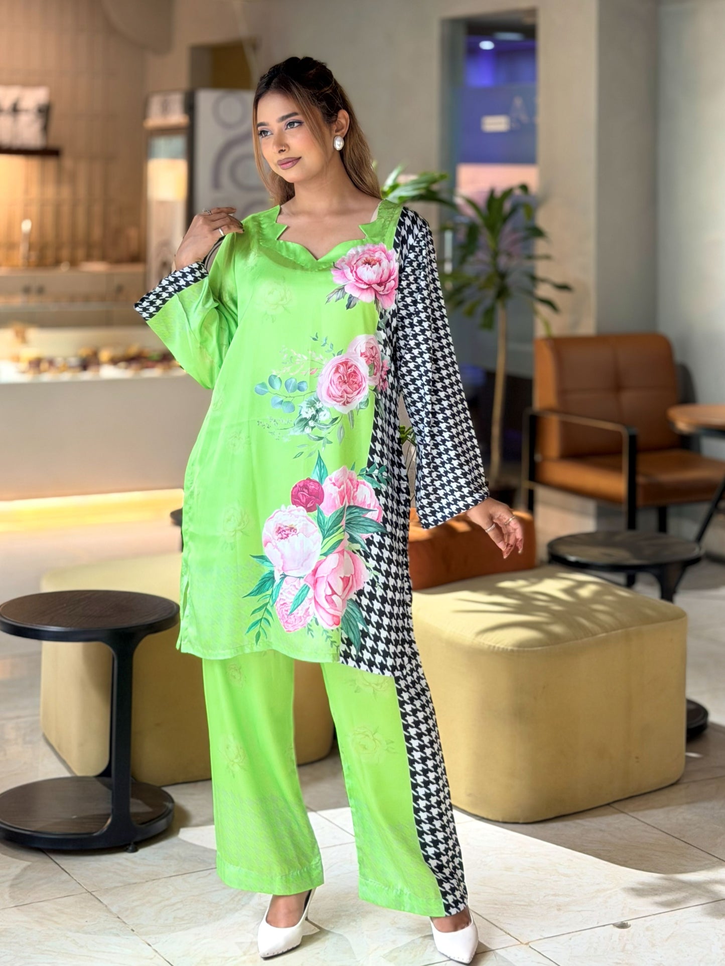 Lime Blossom Statement Co-Ord Set