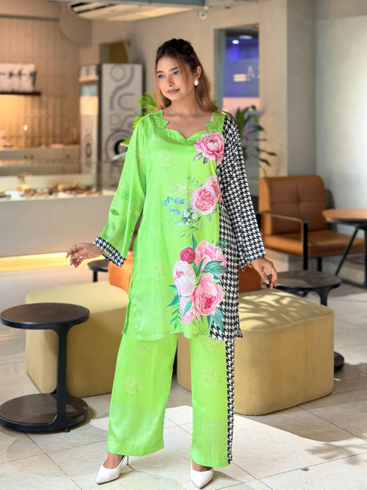 Lime Blossom Statement Co-Ord Set
