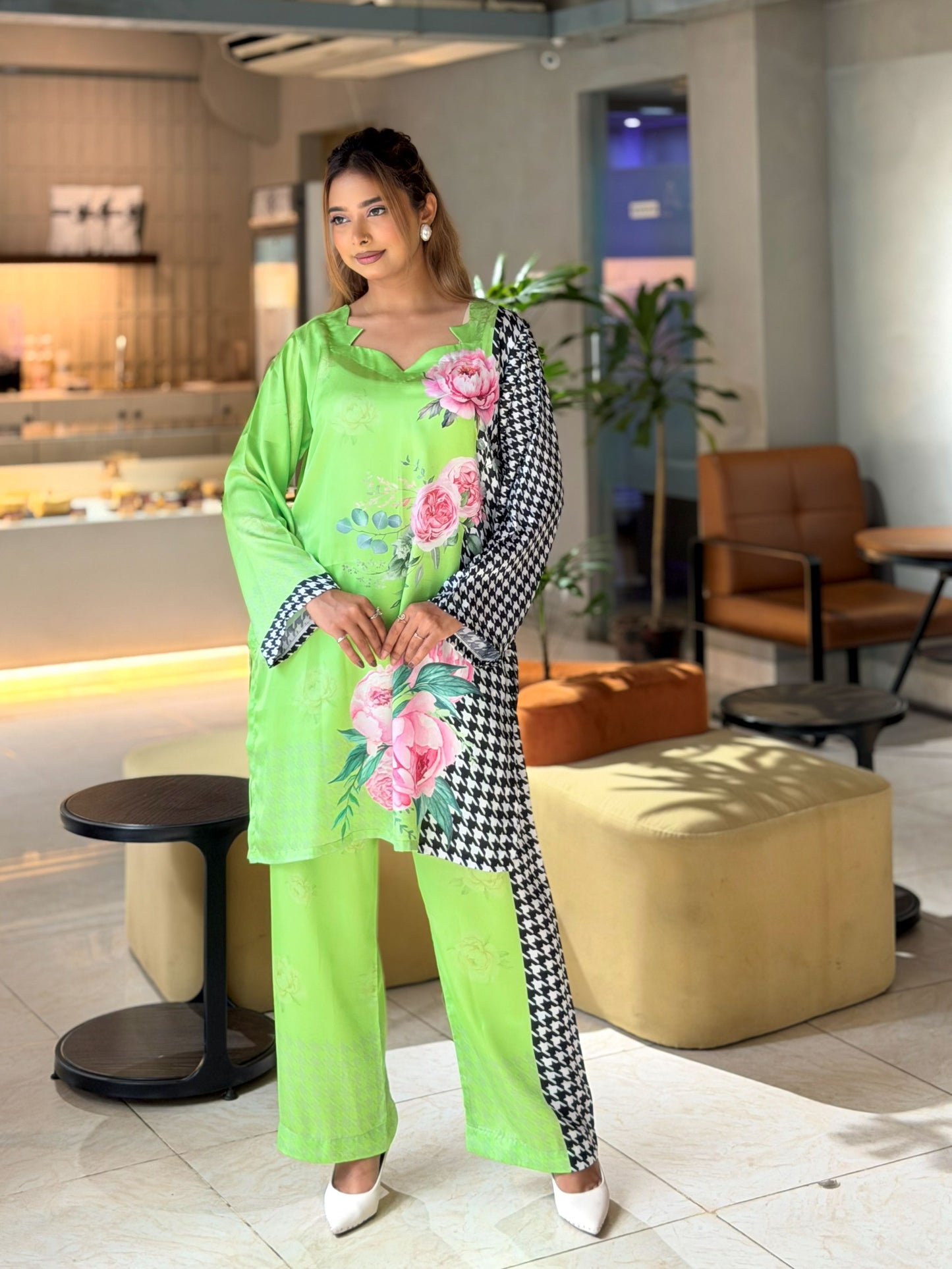 Lime Blossom Statement Co-Ord Set