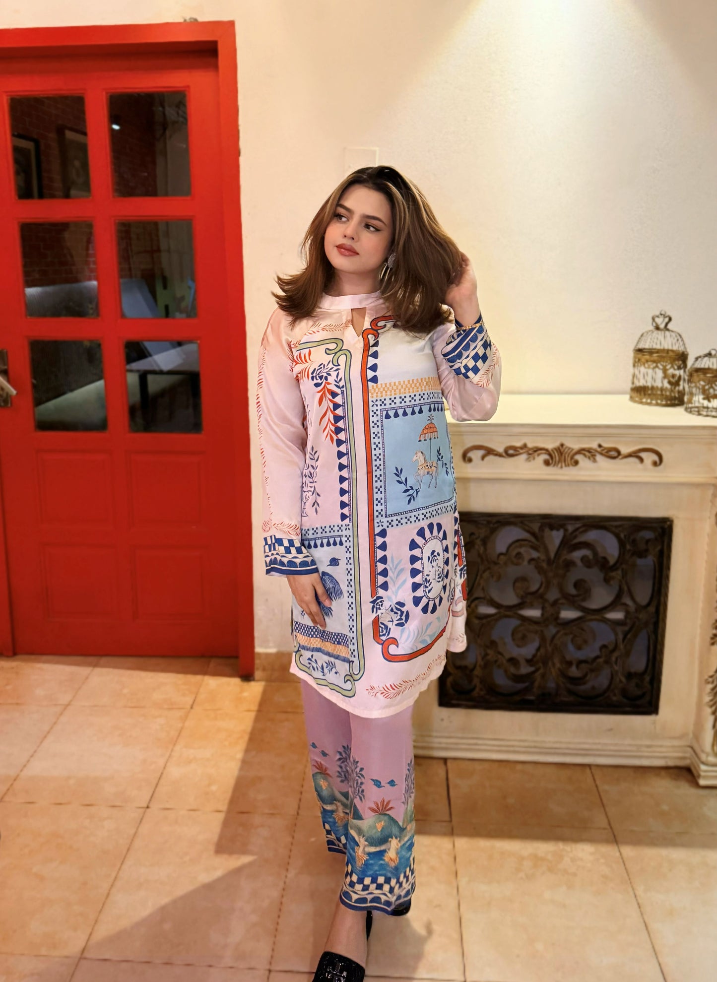 Azure Heritage Co-ord Set