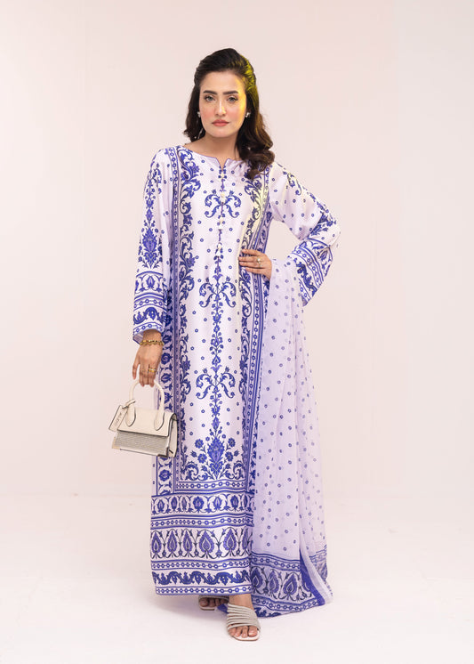 Royal Porcelain Grace Kameez With  Dupatta Set