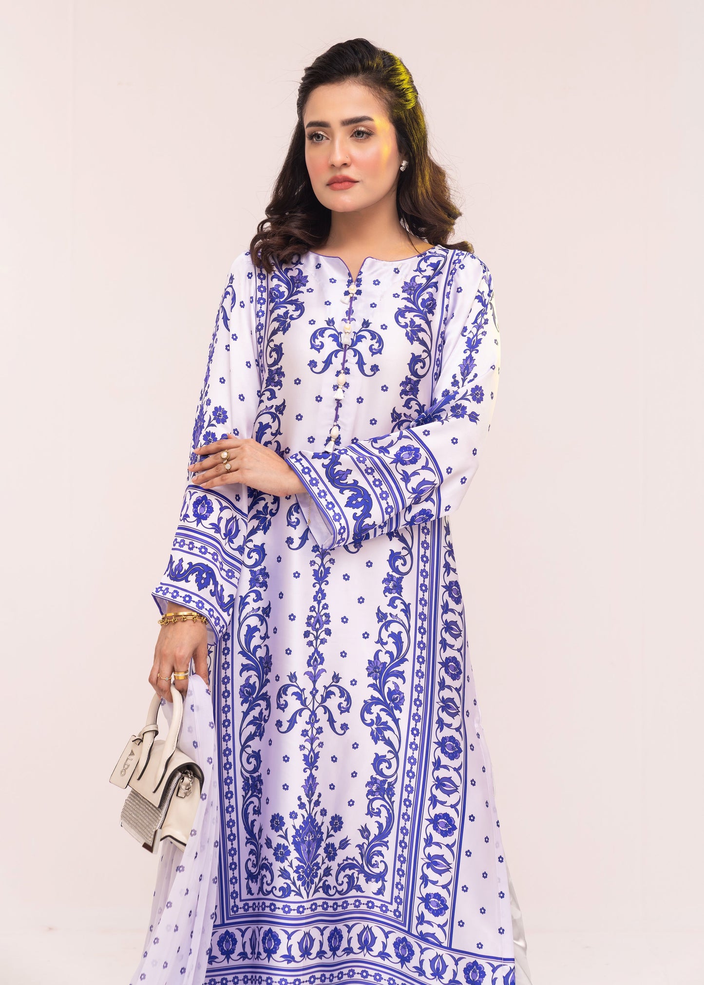 Royal Porcelain Grace Kameez With  Dupatta Set