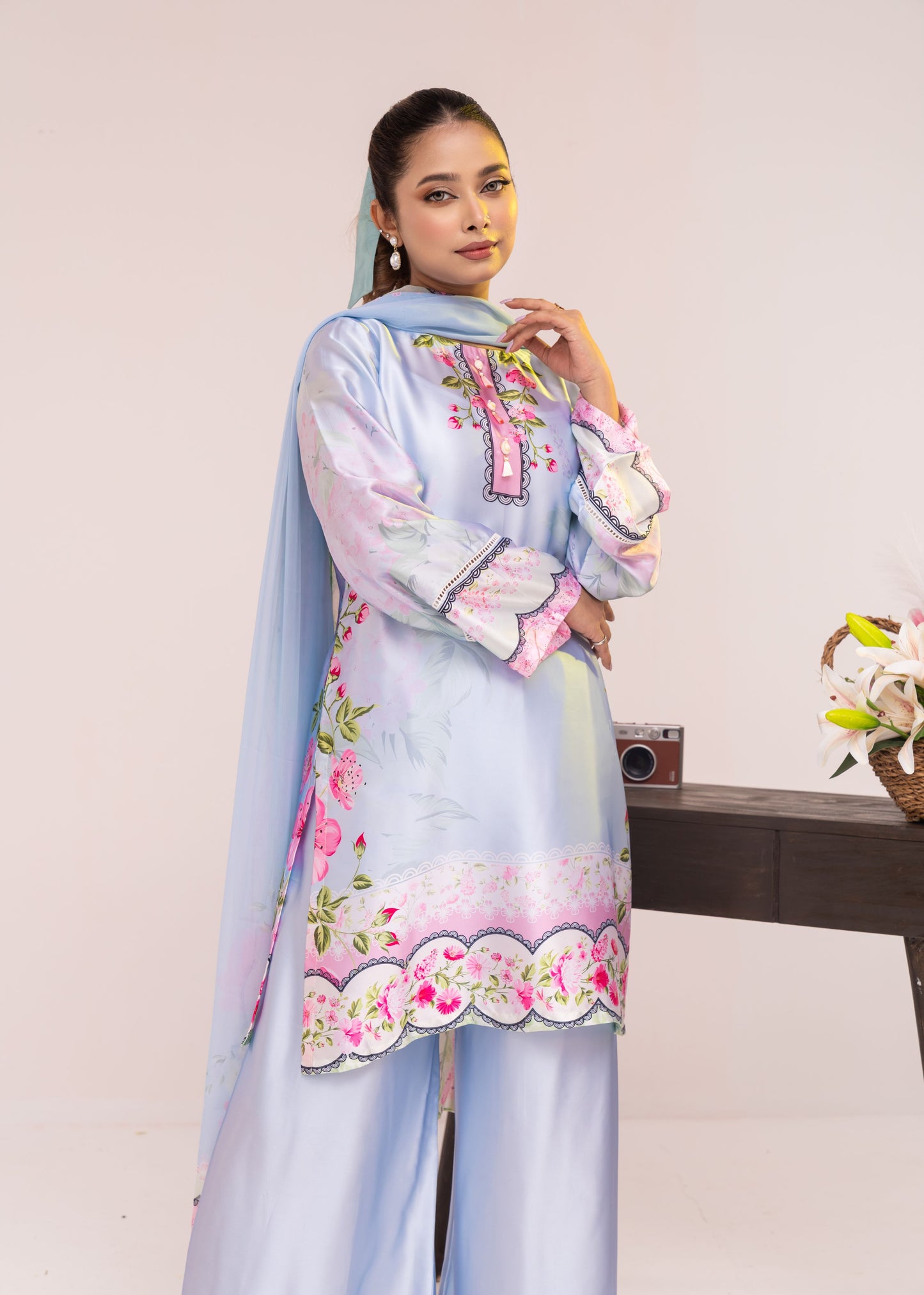 Serene Blossom Luxe Three-Piece Set