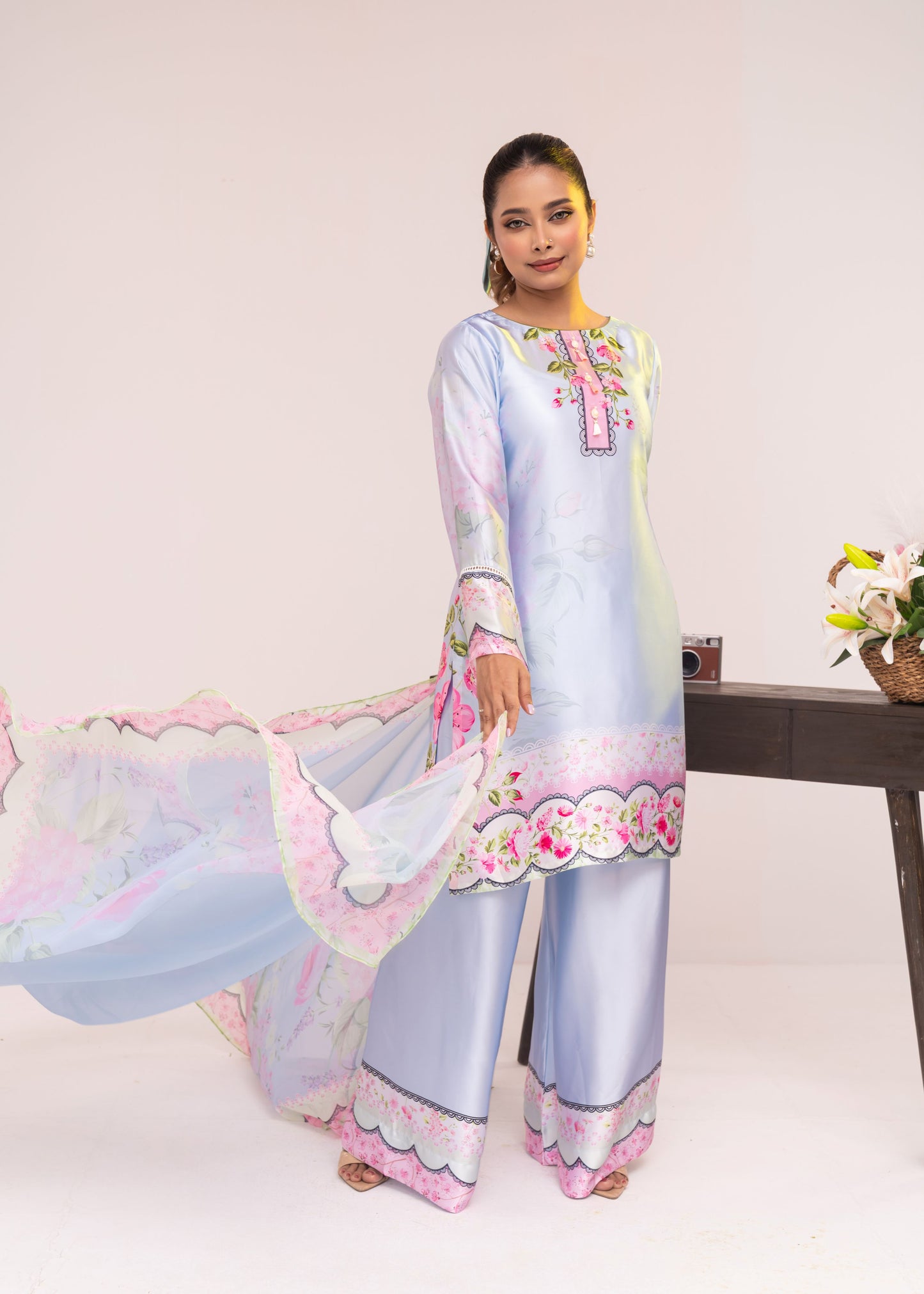 Serene Blossom Luxe Three-Piece Set