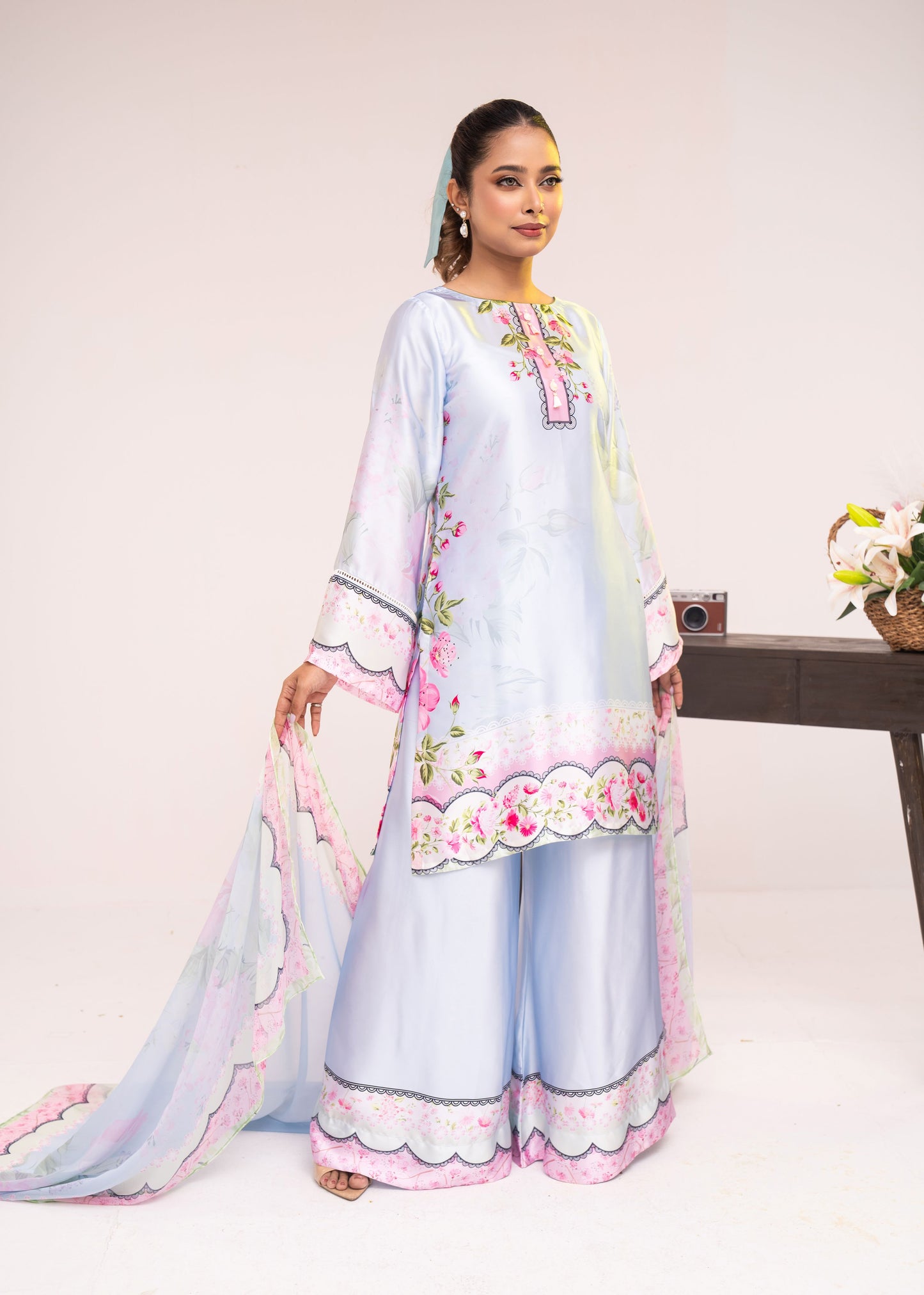 Serene Blossom Luxe Three-Piece Set