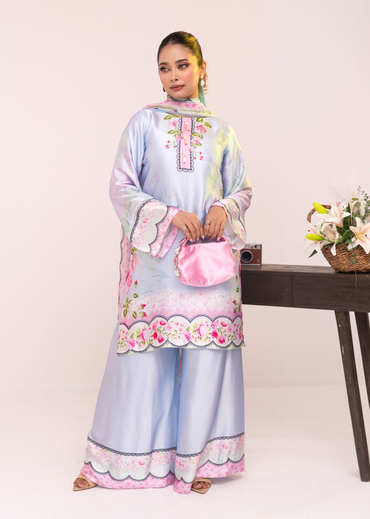 Serene Blossom Luxe Three-Piece Set