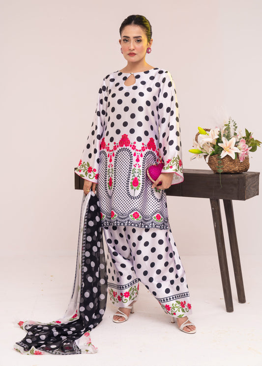 Polka Bloom Charm Three-Piece Set