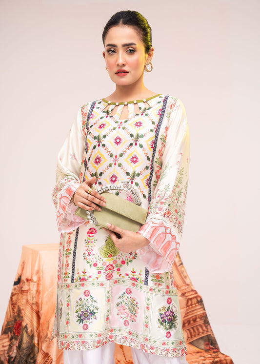 Pearl Bloom Charm Kameez And Pant Set
