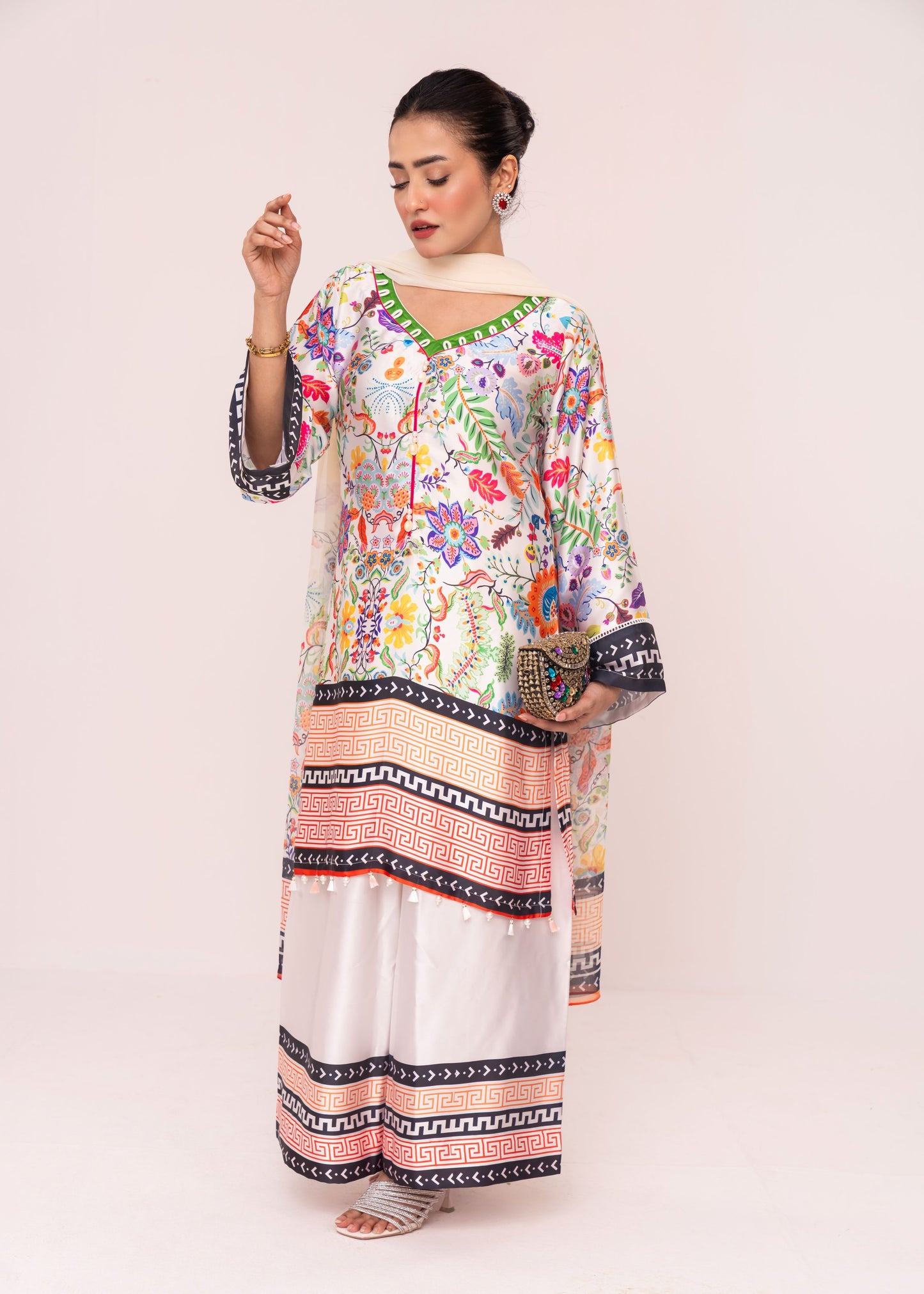 Garden Reverie Floral Three-Piece Set