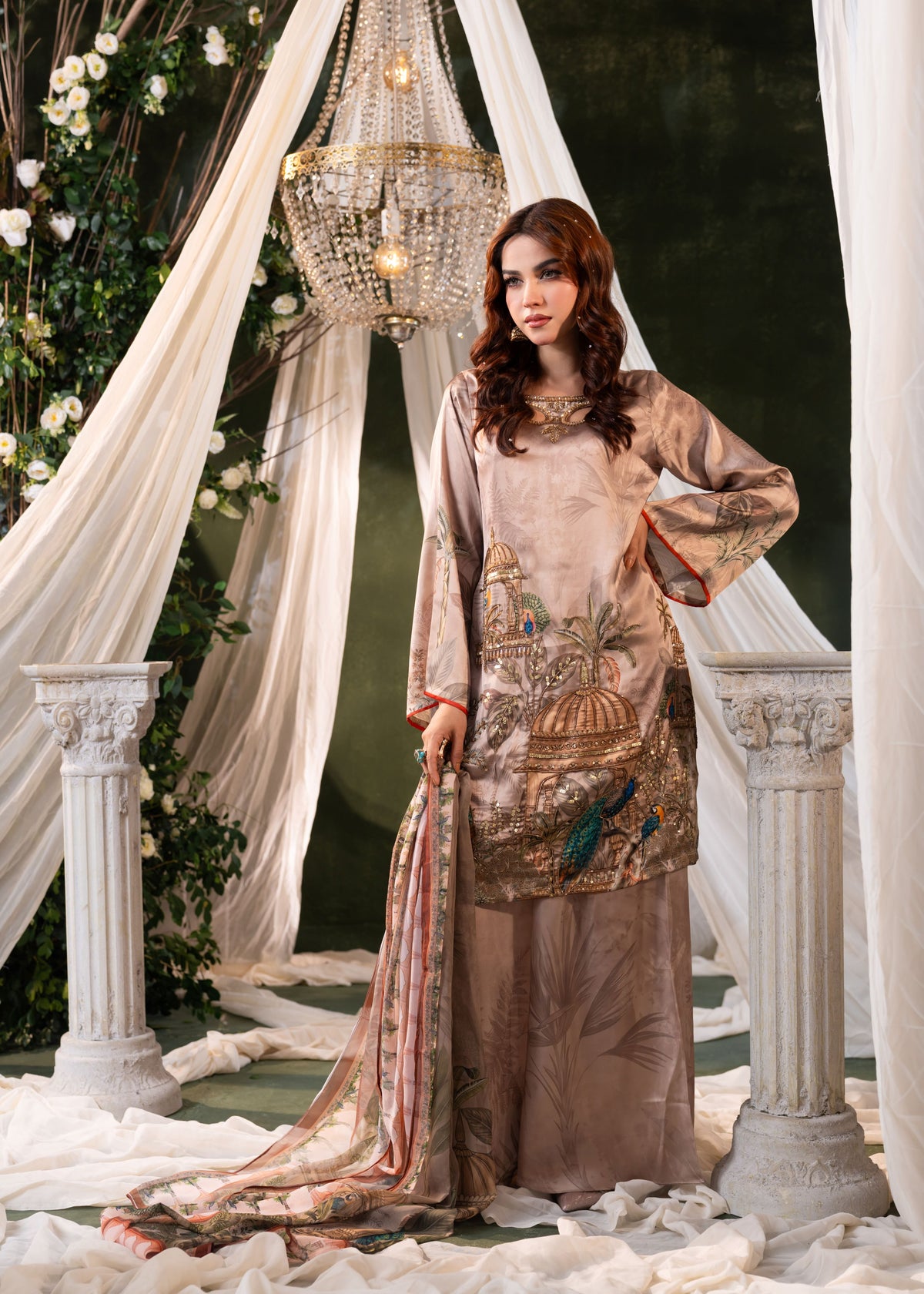 Royal Peacock GardenThree-Piece Set