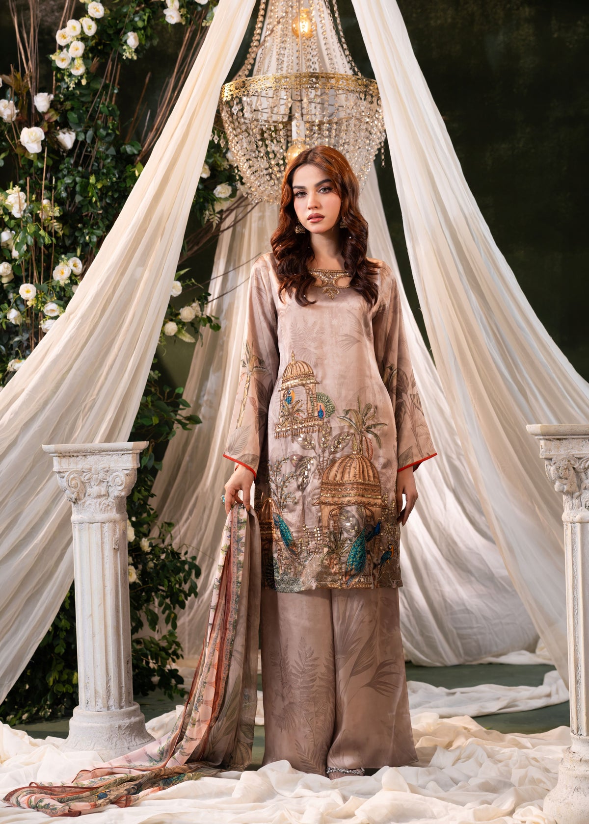 Royal Peacock GardenThree-Piece Set