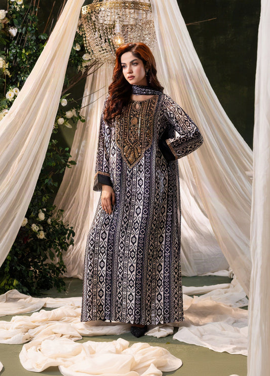 Monochrome Muse Kameez And Dupatta Set
