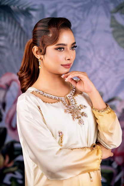 Golden Blush Ombre Kameez
