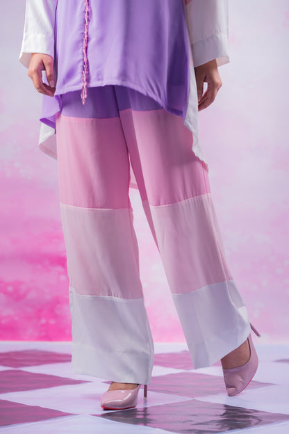 Lavender Pastel Block Co-Ord Set