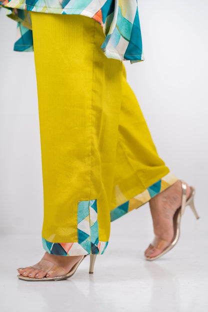 Geometric Yellow Co-Ord