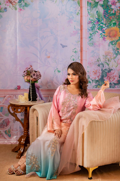 Blush Lagoon Luxe Kameez