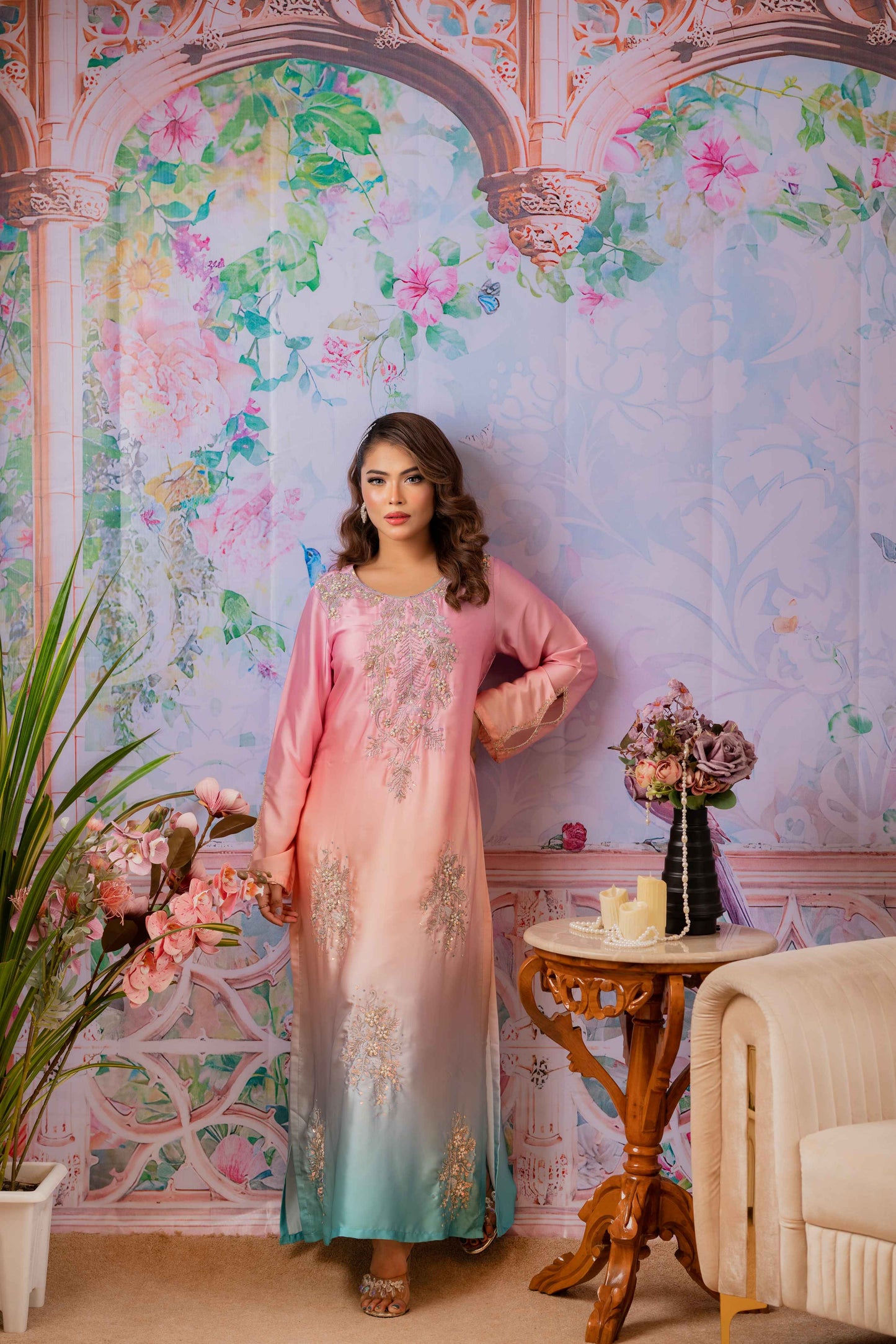 Blush Lagoon Luxe Kameez