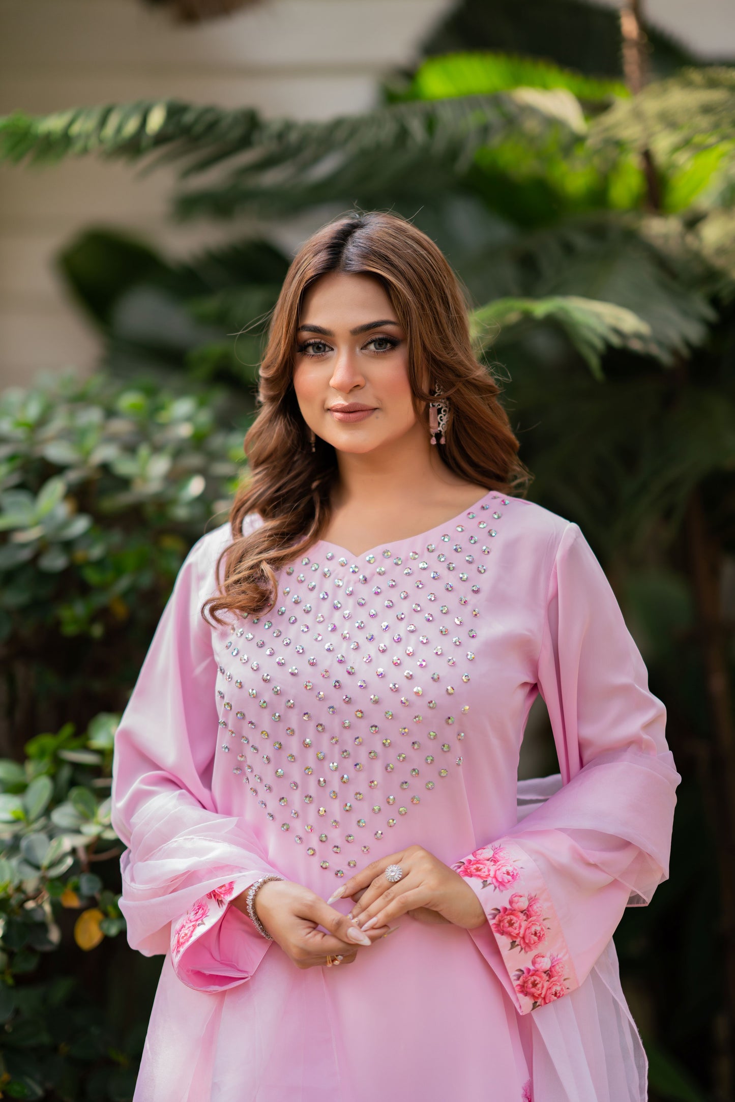 Rose Quartz Bloom Ensemble Three Piece  set