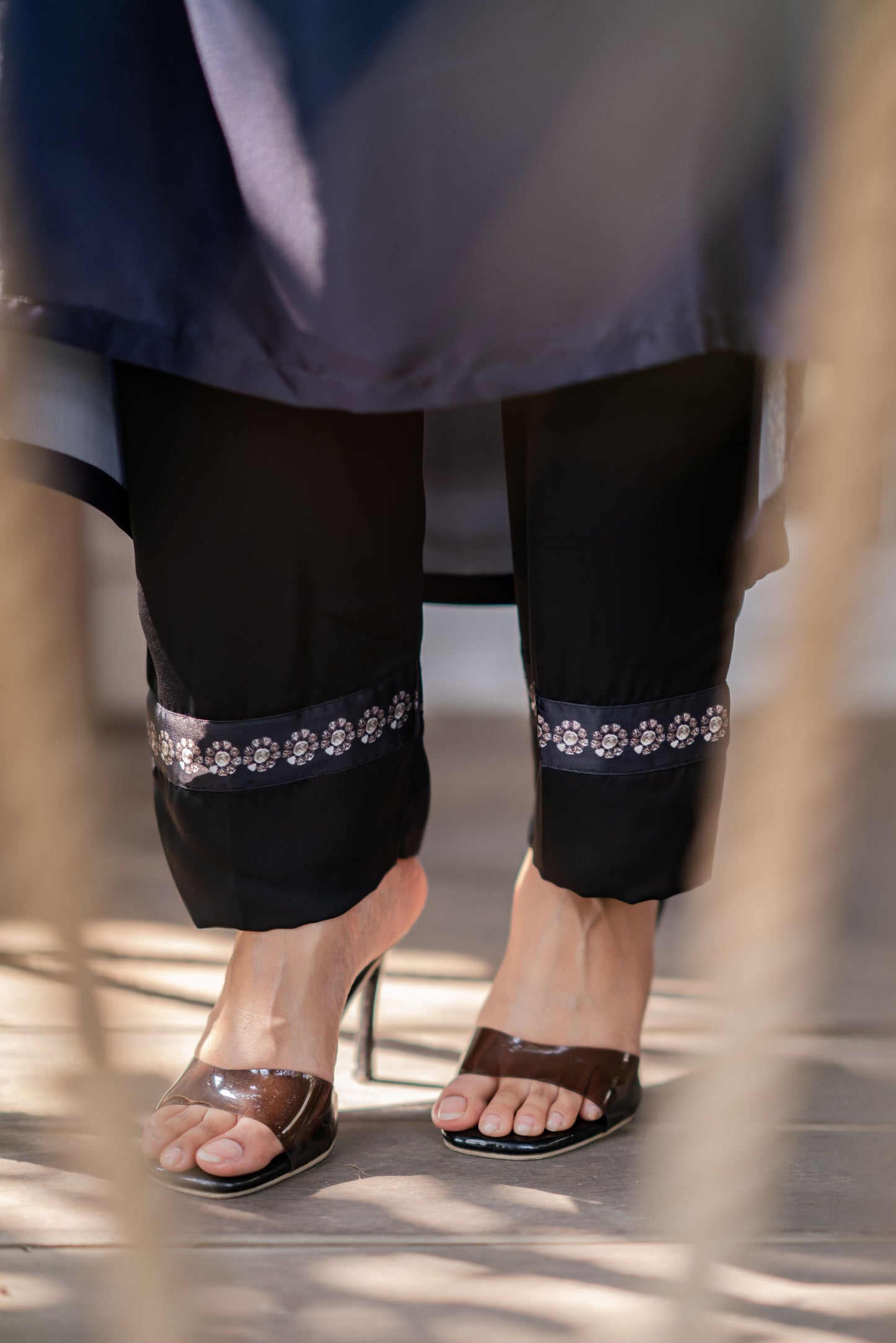 Emerald Dusk Embroidered Kameez And Pant Set