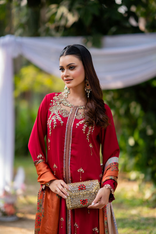 Crimson Royale Red Ensemble with Heritage Accents Set