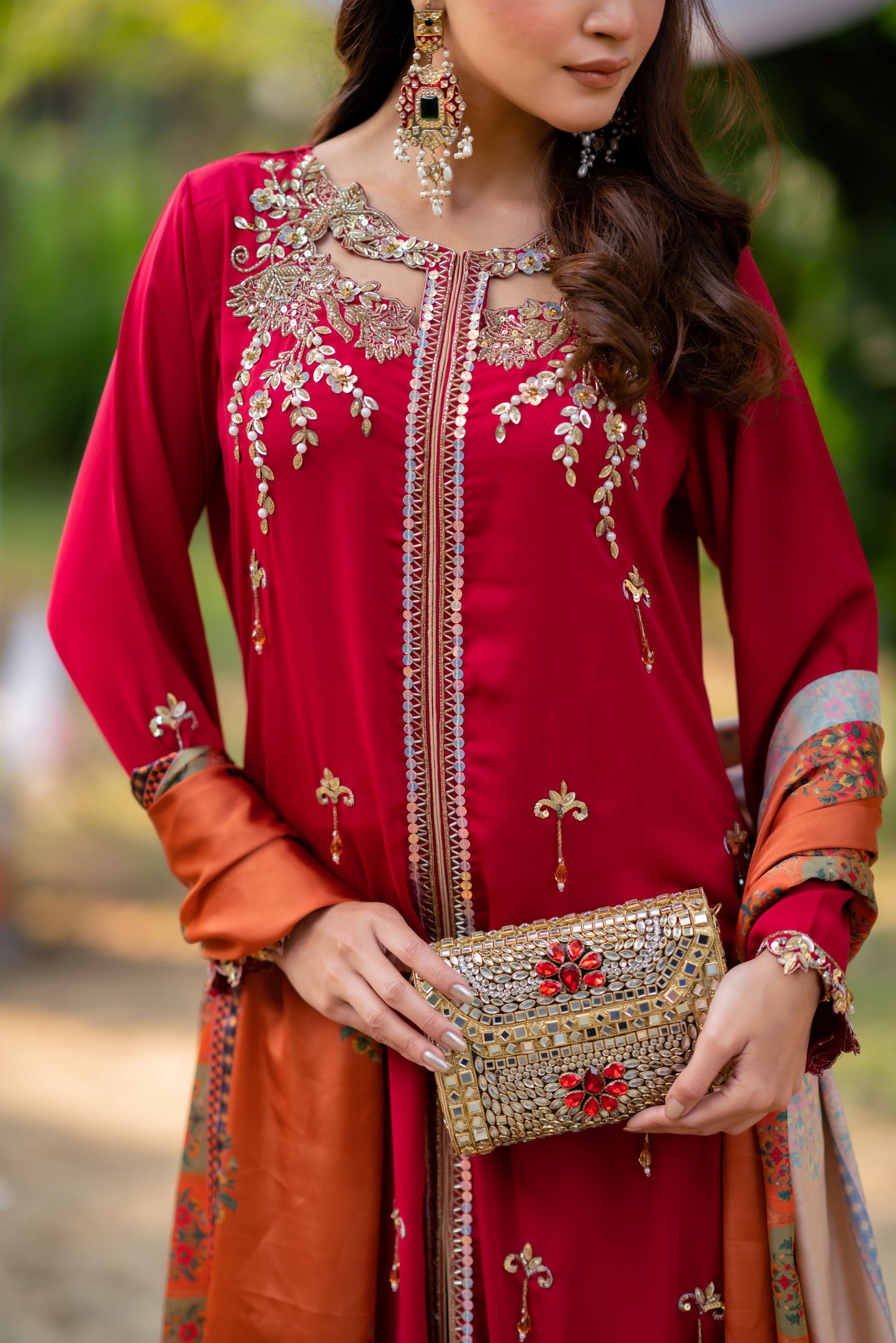 Crimson Royale Red Ensemble with Heritage Accents Set