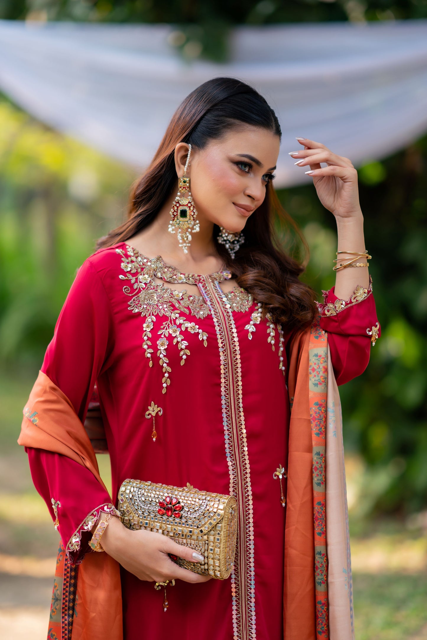 Crimson Royale Red Ensemble with Heritage Accents Set